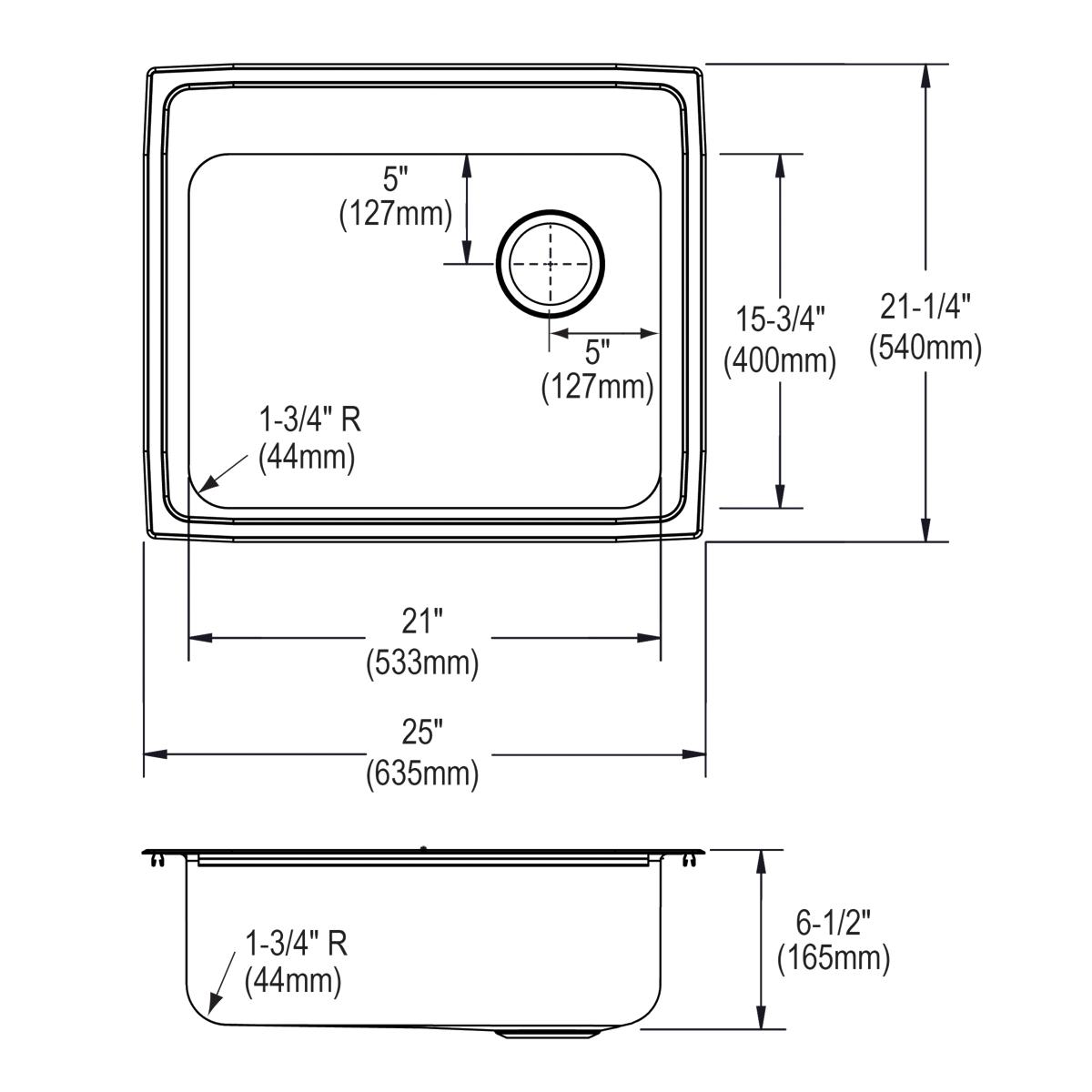 lustrous satin ada sink