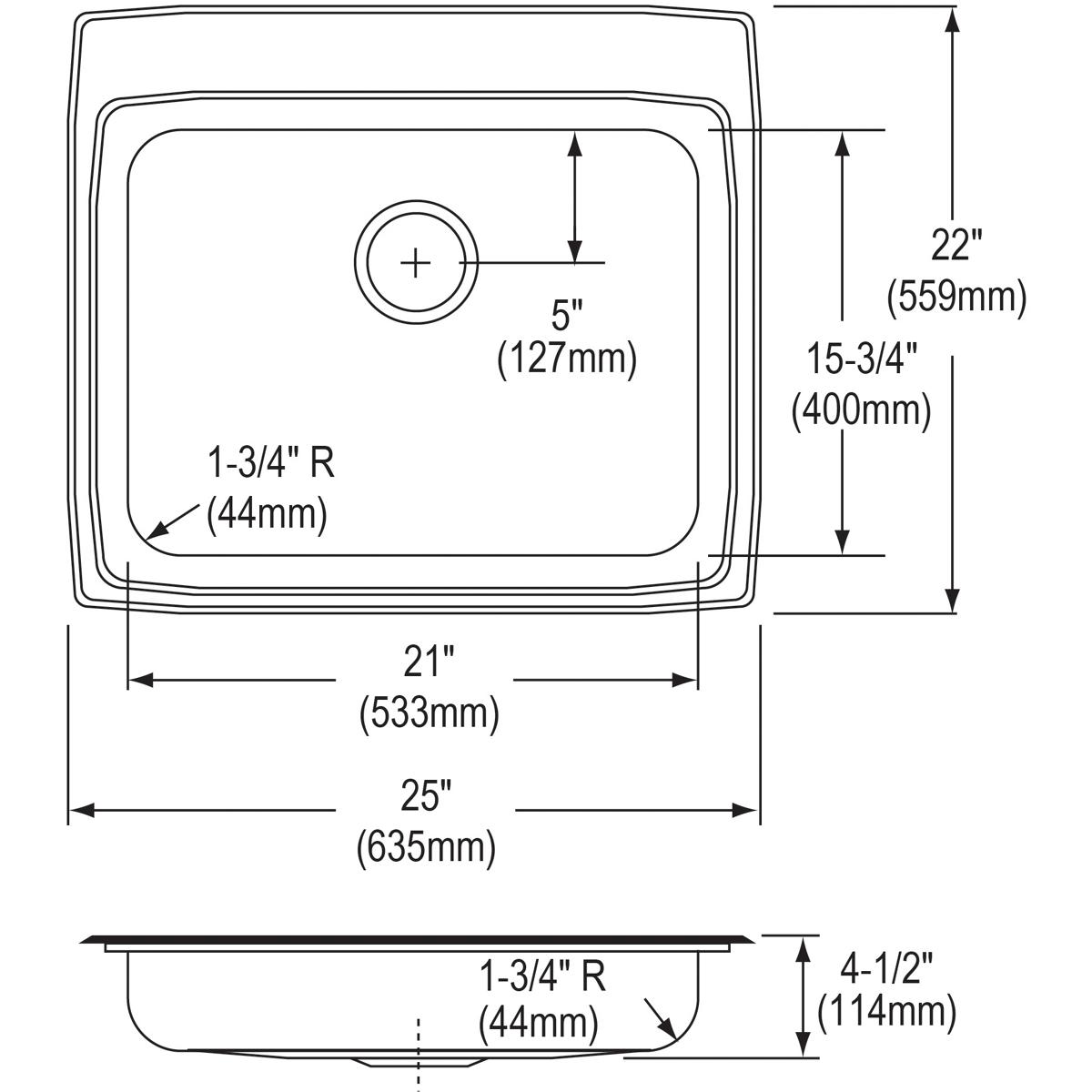 lustrous satin ada sink