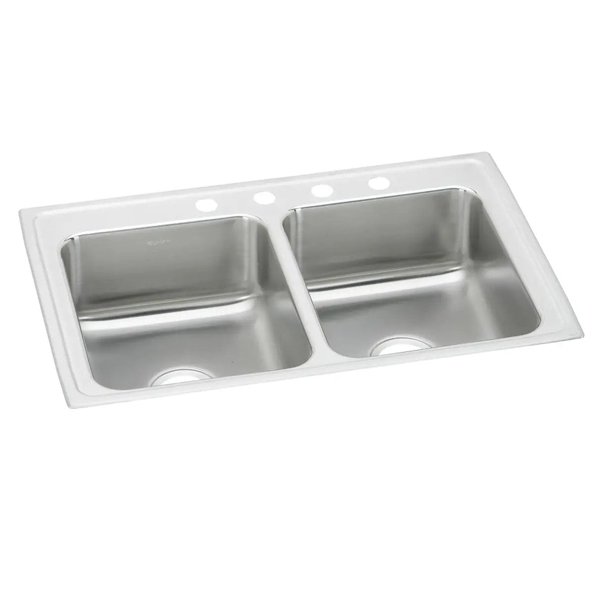 Elkay Lustertone Classic 29" x 18" x 5" MR2-Hole Equal Double Bowl Drop-in ADA Sink by Elkay
