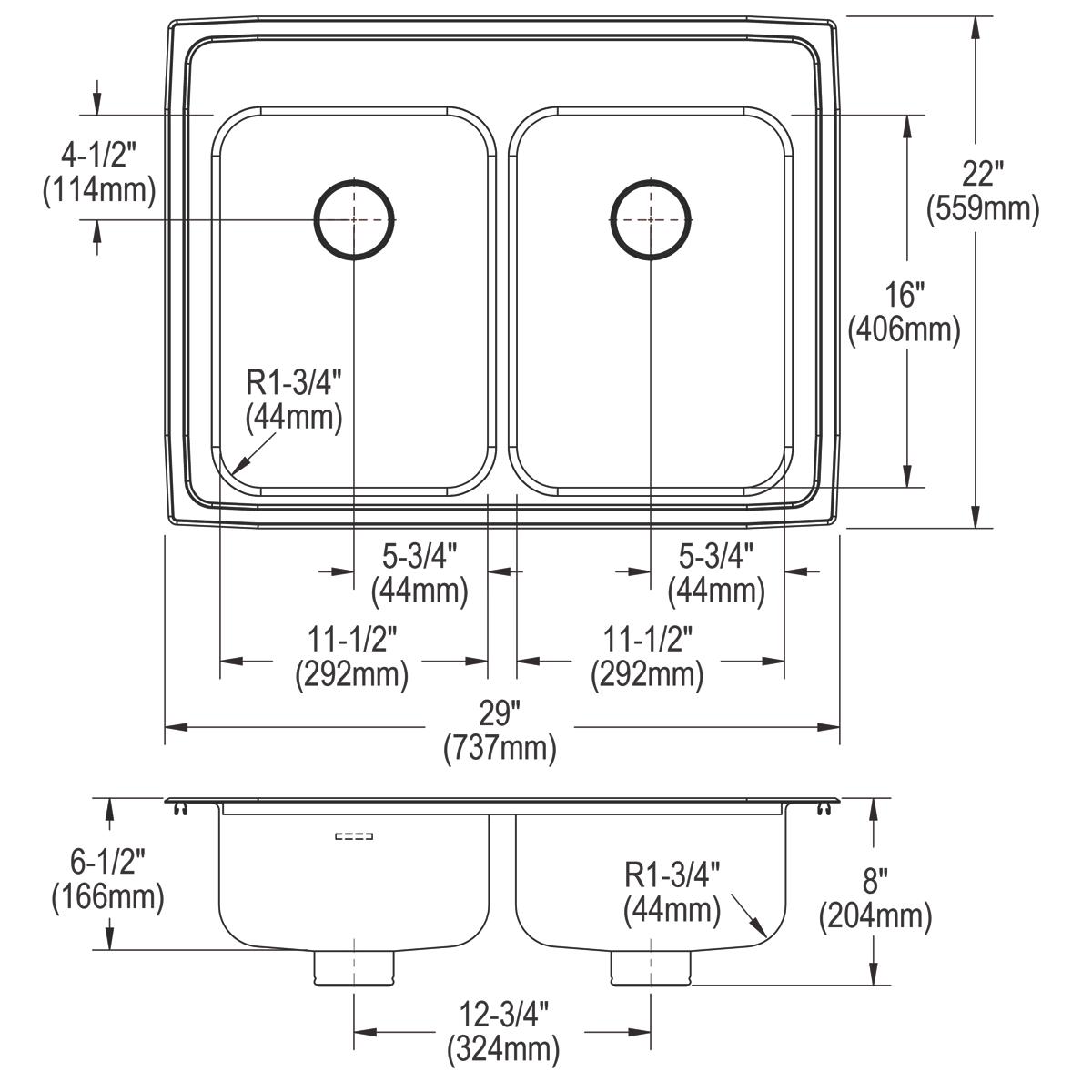 lustrous satin ada sink