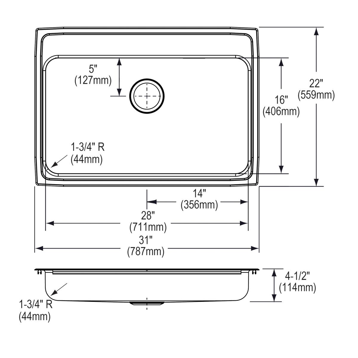 lustrous satin ada sink