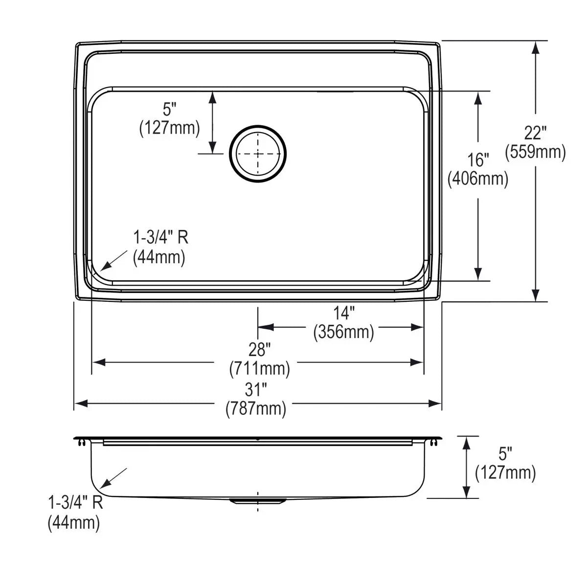 lustrous satin ada sink