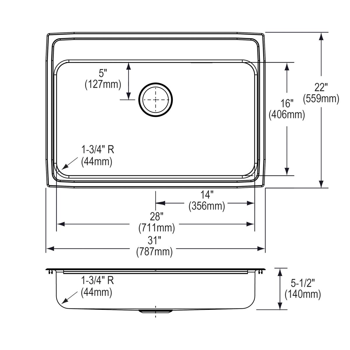 lustrous satin ada sink
