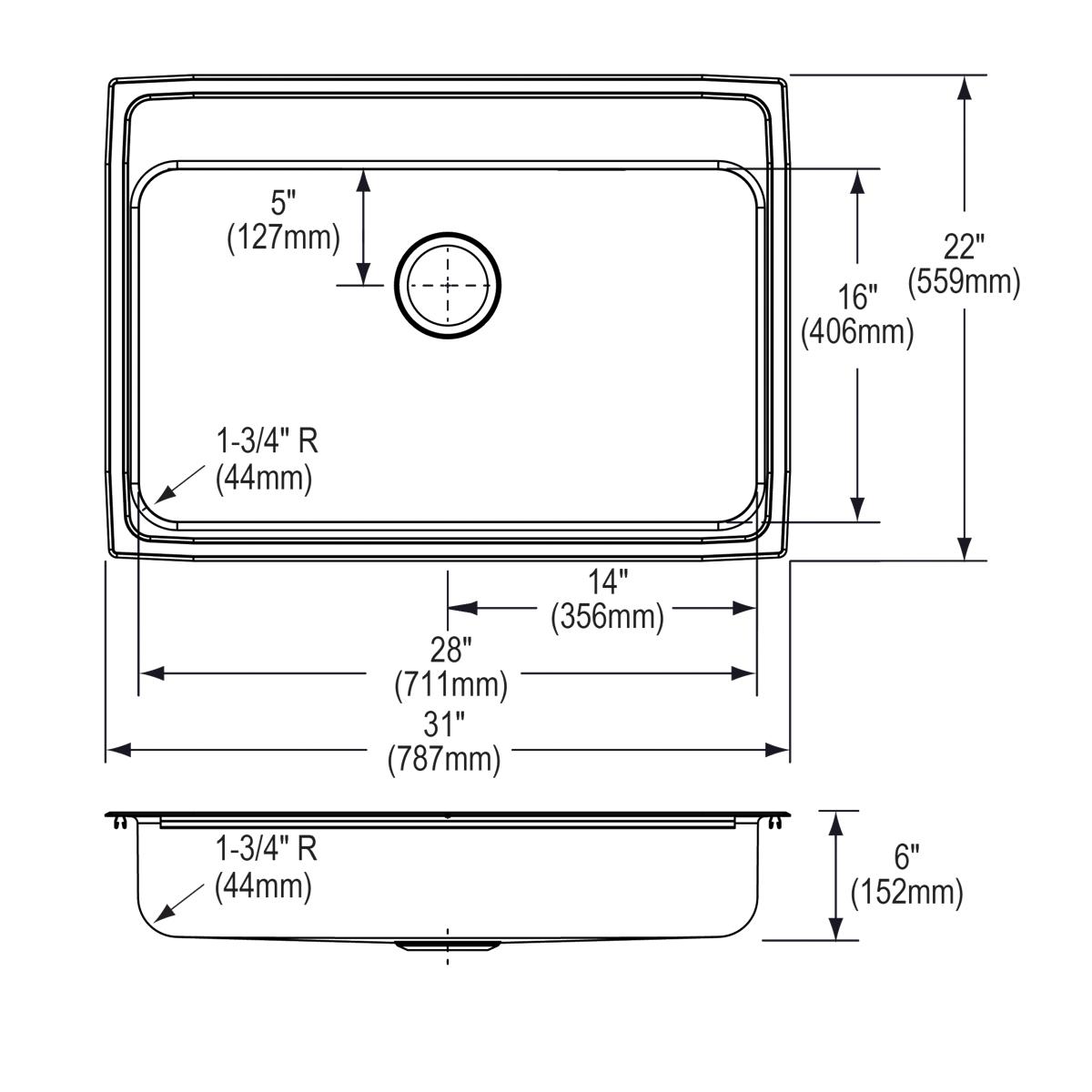 lustrous satin ada sink