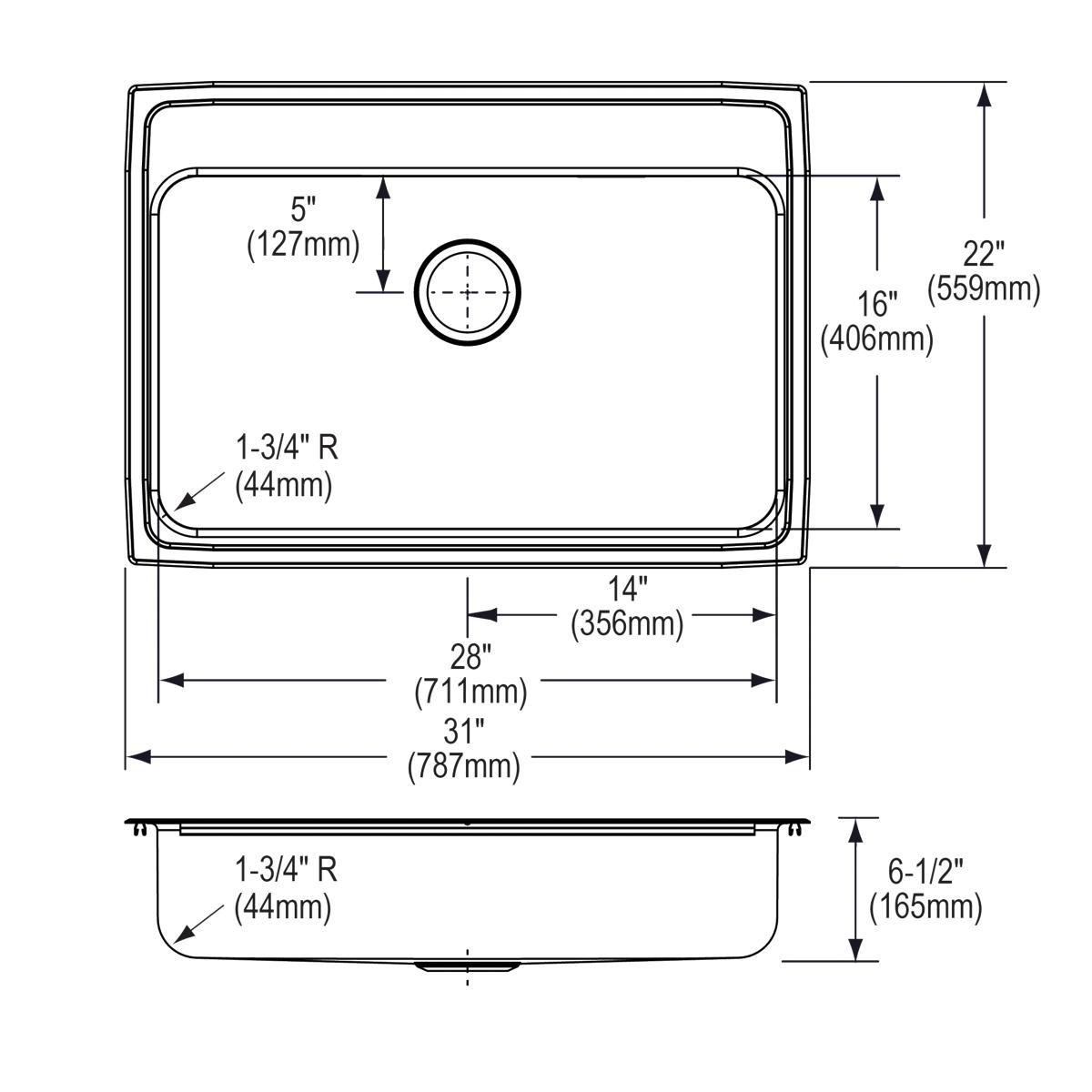 lustrous satin ada sink