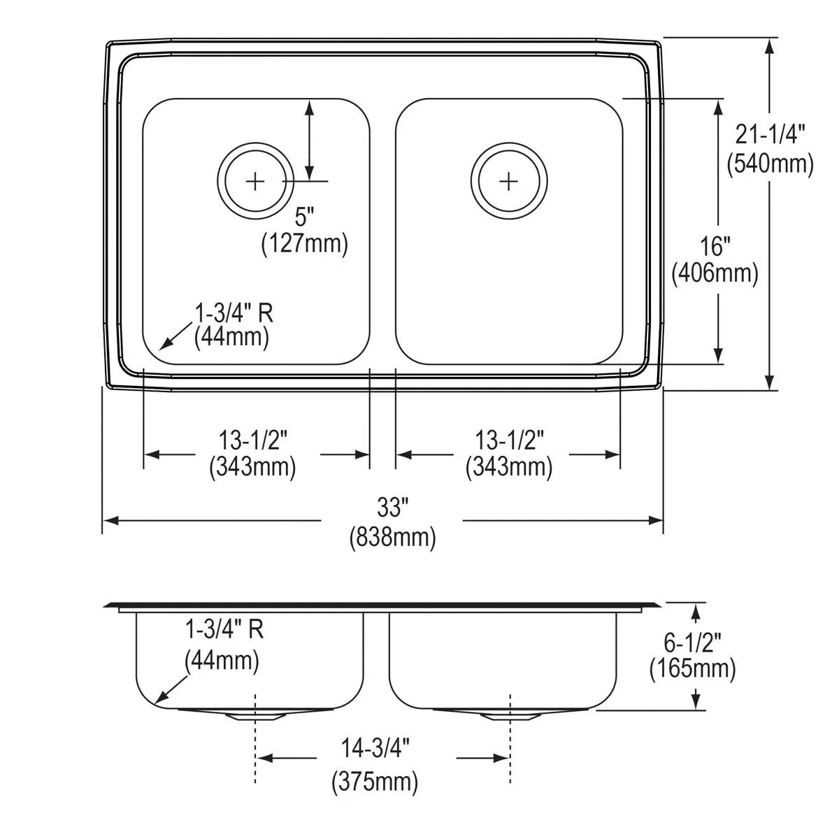 lustrous satin ada sink