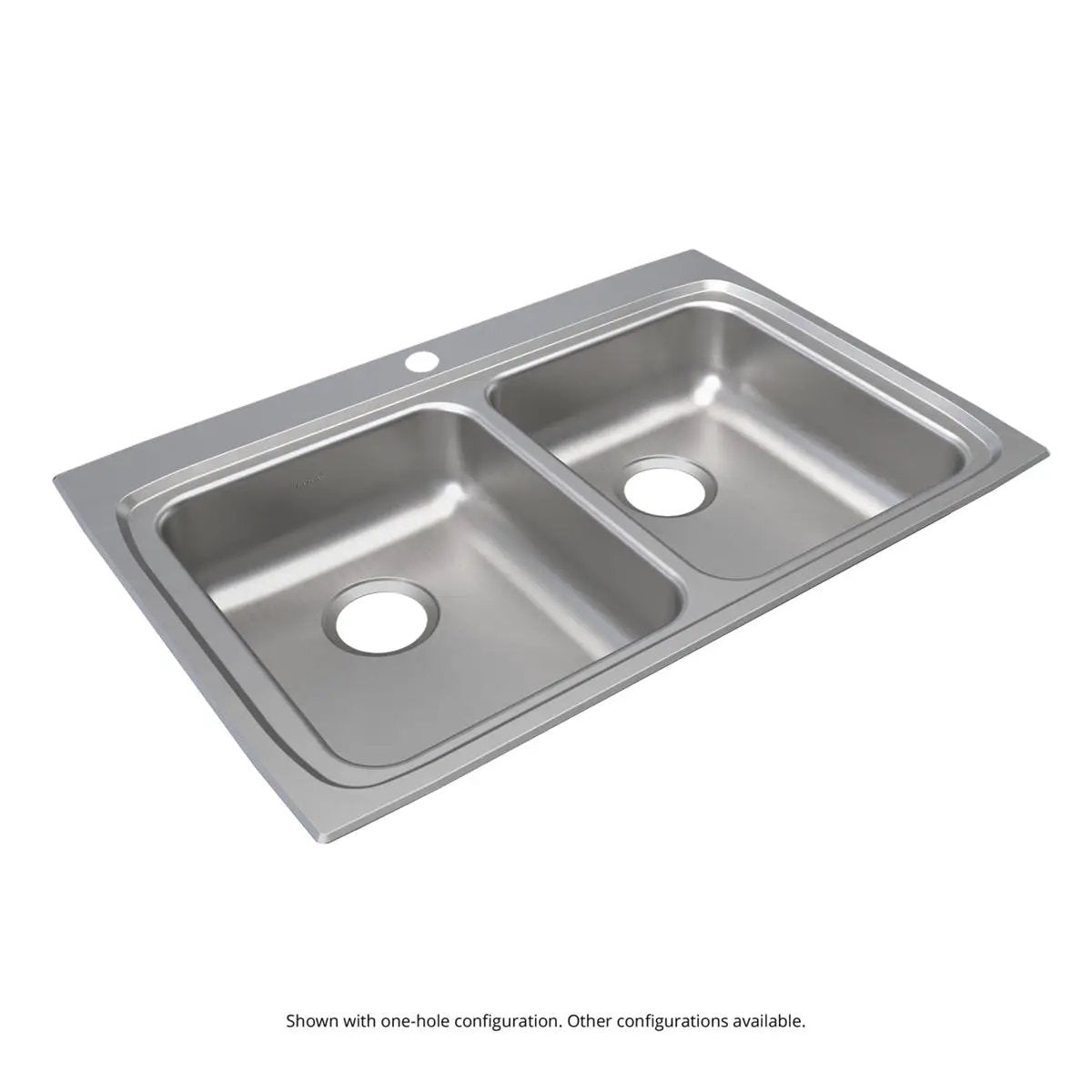 Elkay Lustertone Classic 33" x 22" x 5-1/2" Equal Double Bowl Drop-in ADA Sink by Elkay