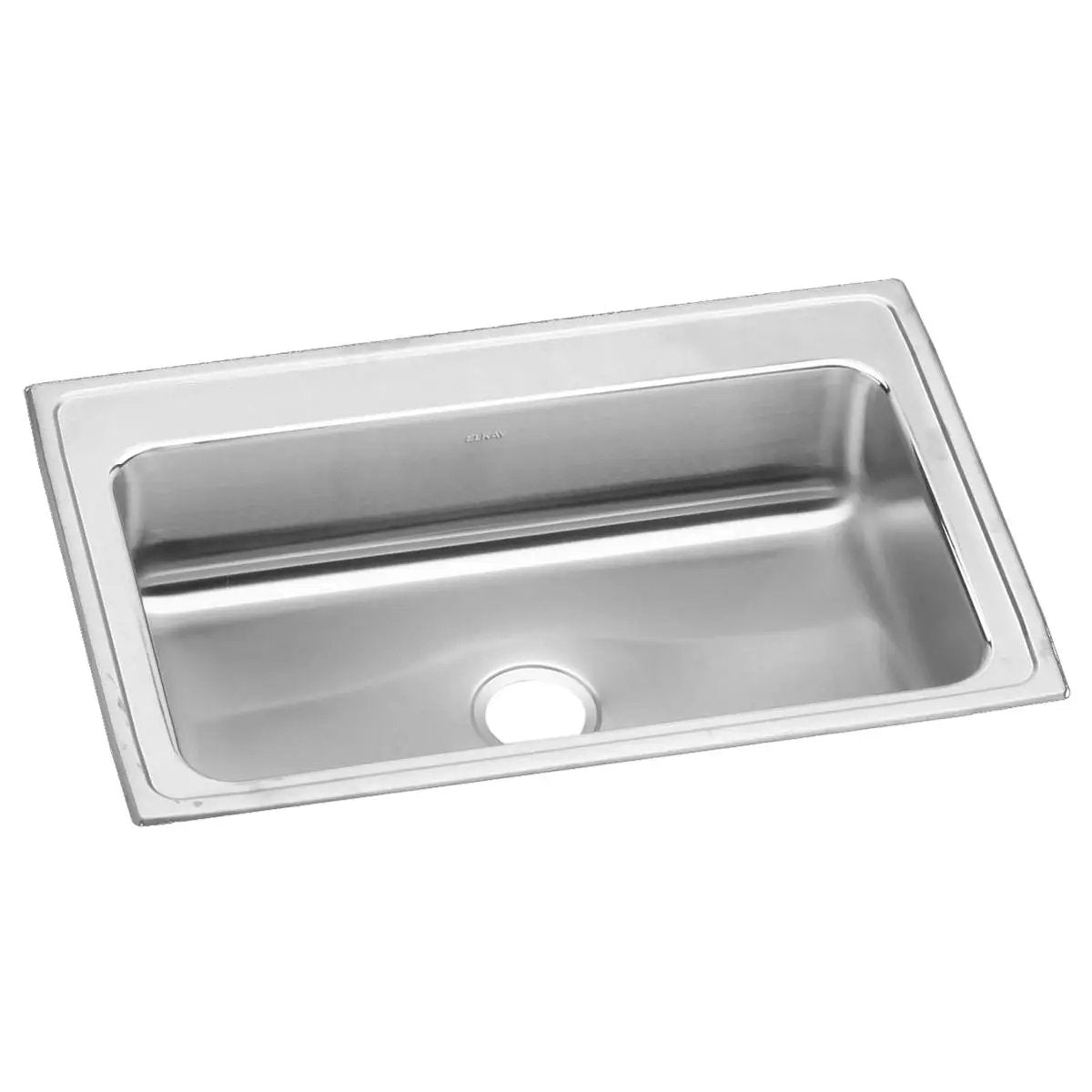 lustrous satin single bowl drop-in sink