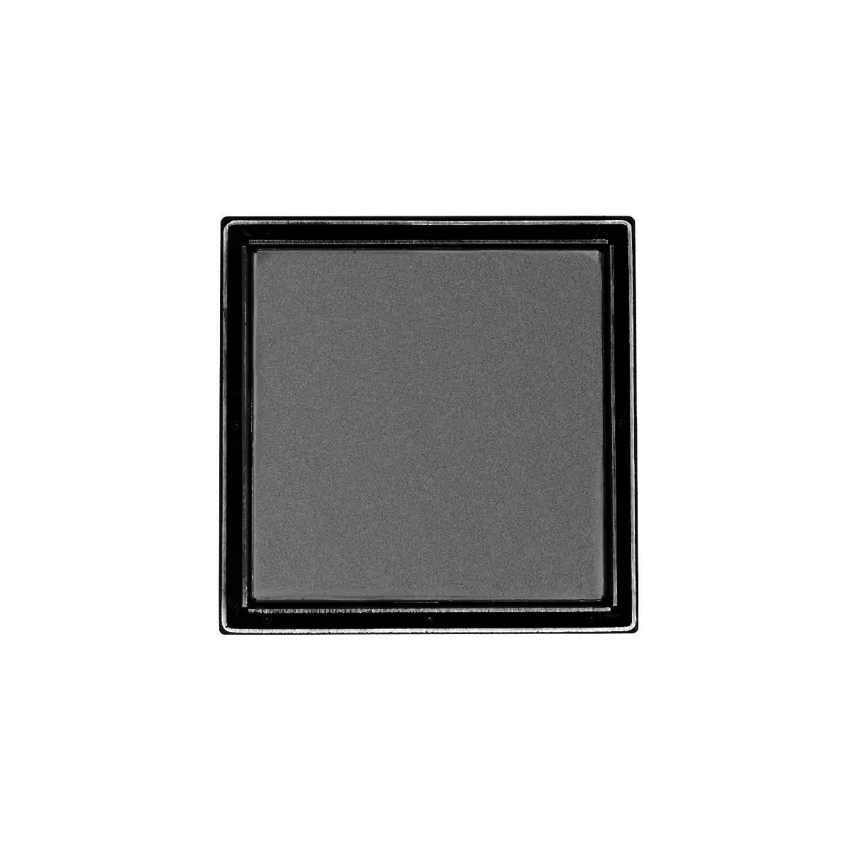 Infinity Drain 5" x 5" LTD 5 Tile Insert Complete Kit with PVC Drain Body, 2" Outlet