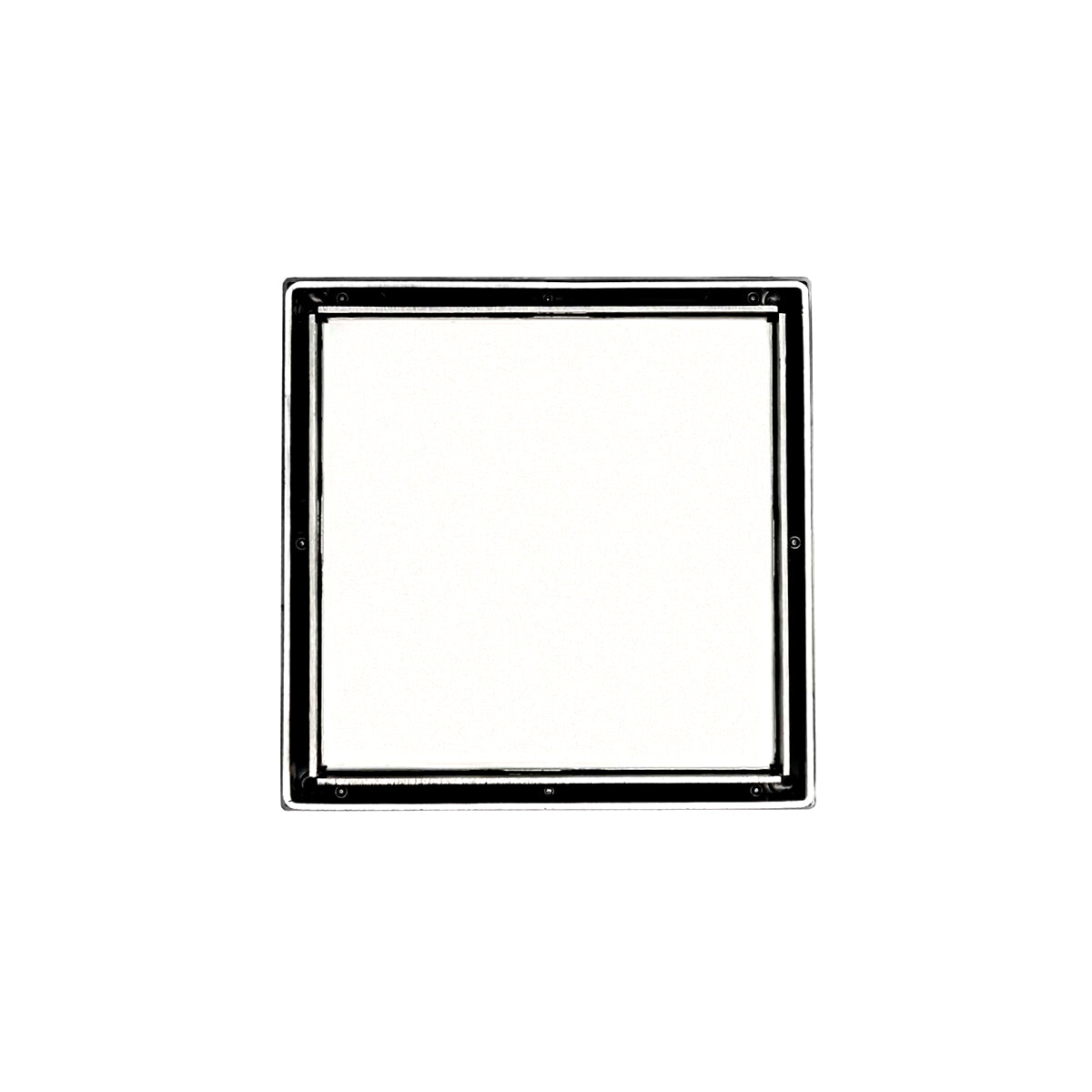 Infinity Drain 5" x 5" LTD 5 Tile Insert Complete Kit with ABS Bonded Flange, 2", 3" and 4" Outlet