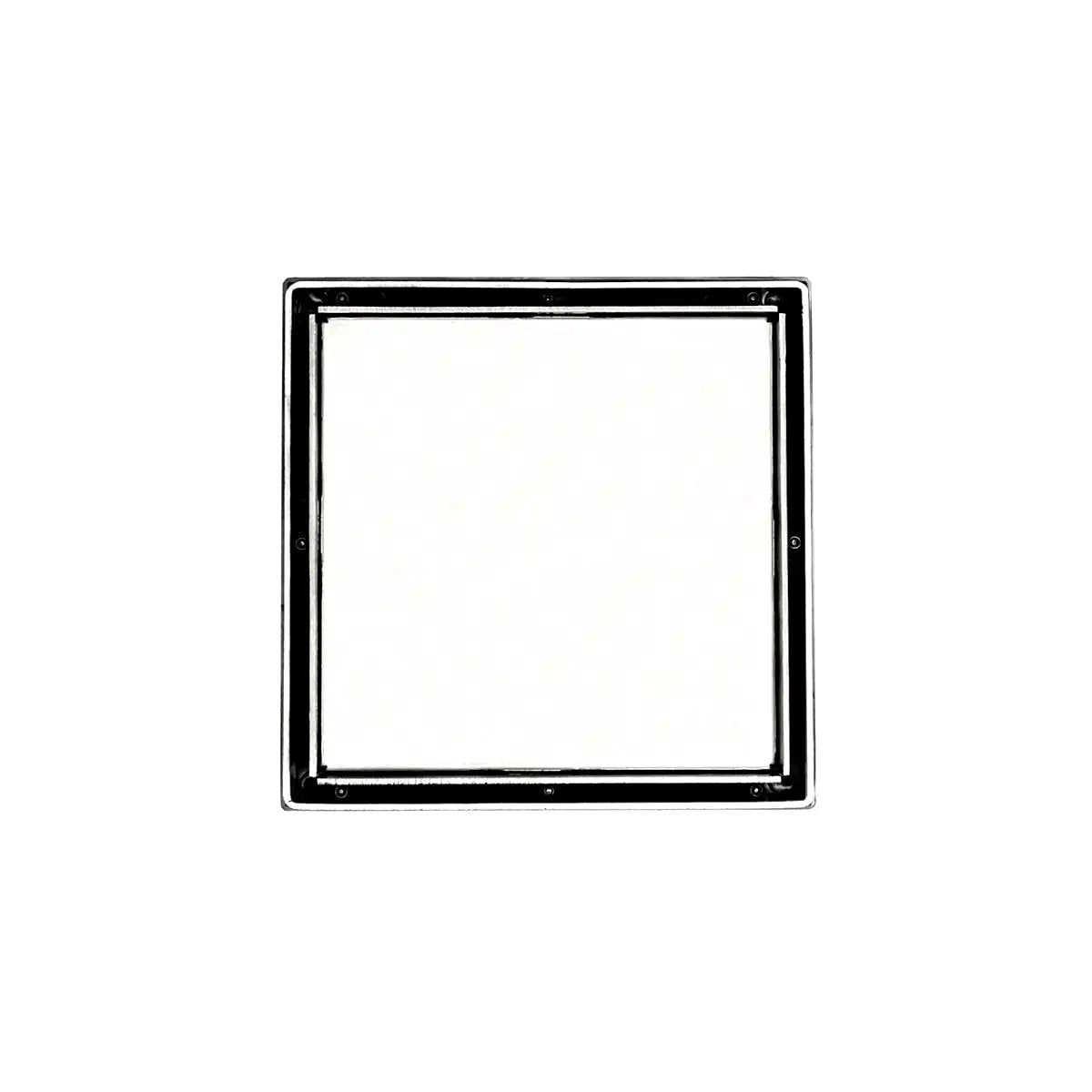 Infinity Drain 5" x 5" LTD 5 Tile Insert Complete Kit with Stainless Steel Bonded Flange, 2" No Hub Outlet by Infinity Drain