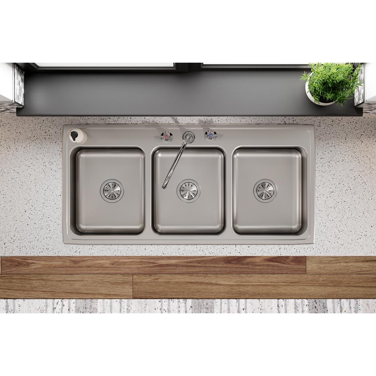 polished stainless steel garbage disposal