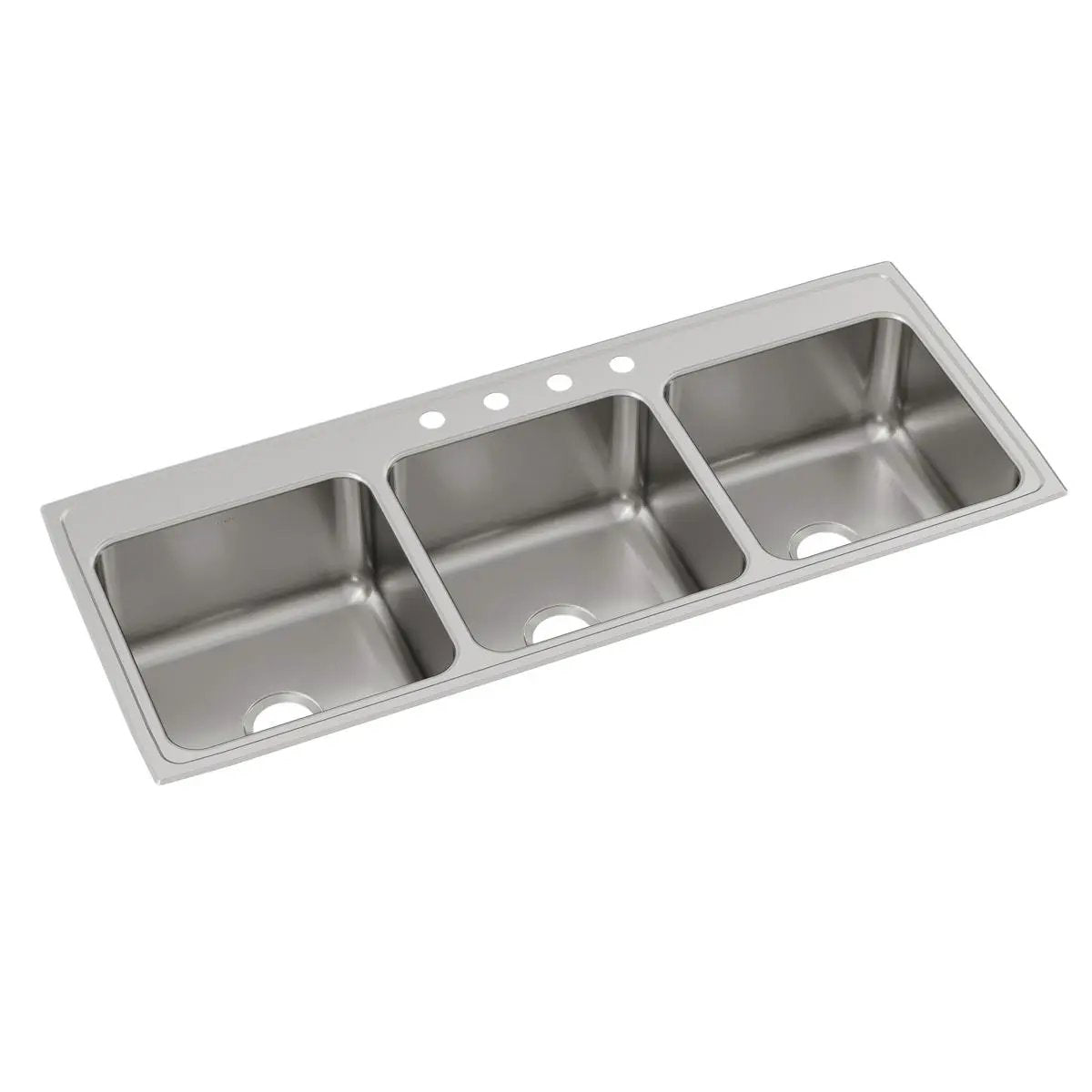 Elkay Lustertone Classic 54" x 22" x 10-1/8" Triple Bowl Drop-in Sink by Elkay