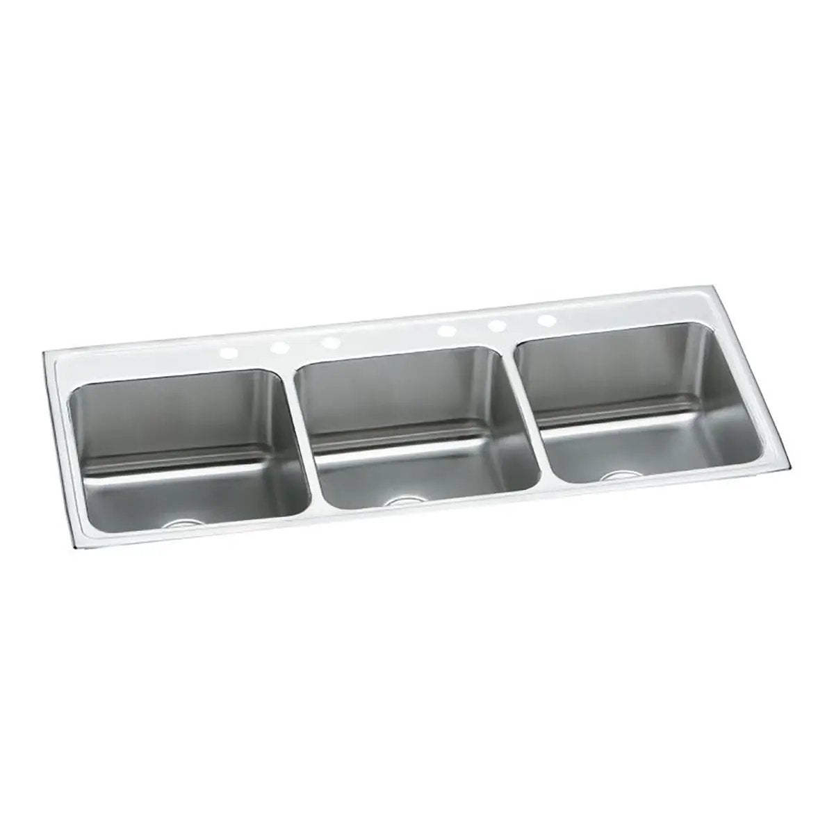 Elkay Lustertone Classic 63" x 22" x 10-1/8" Triple Bowl Drop-in Sink by Elkay