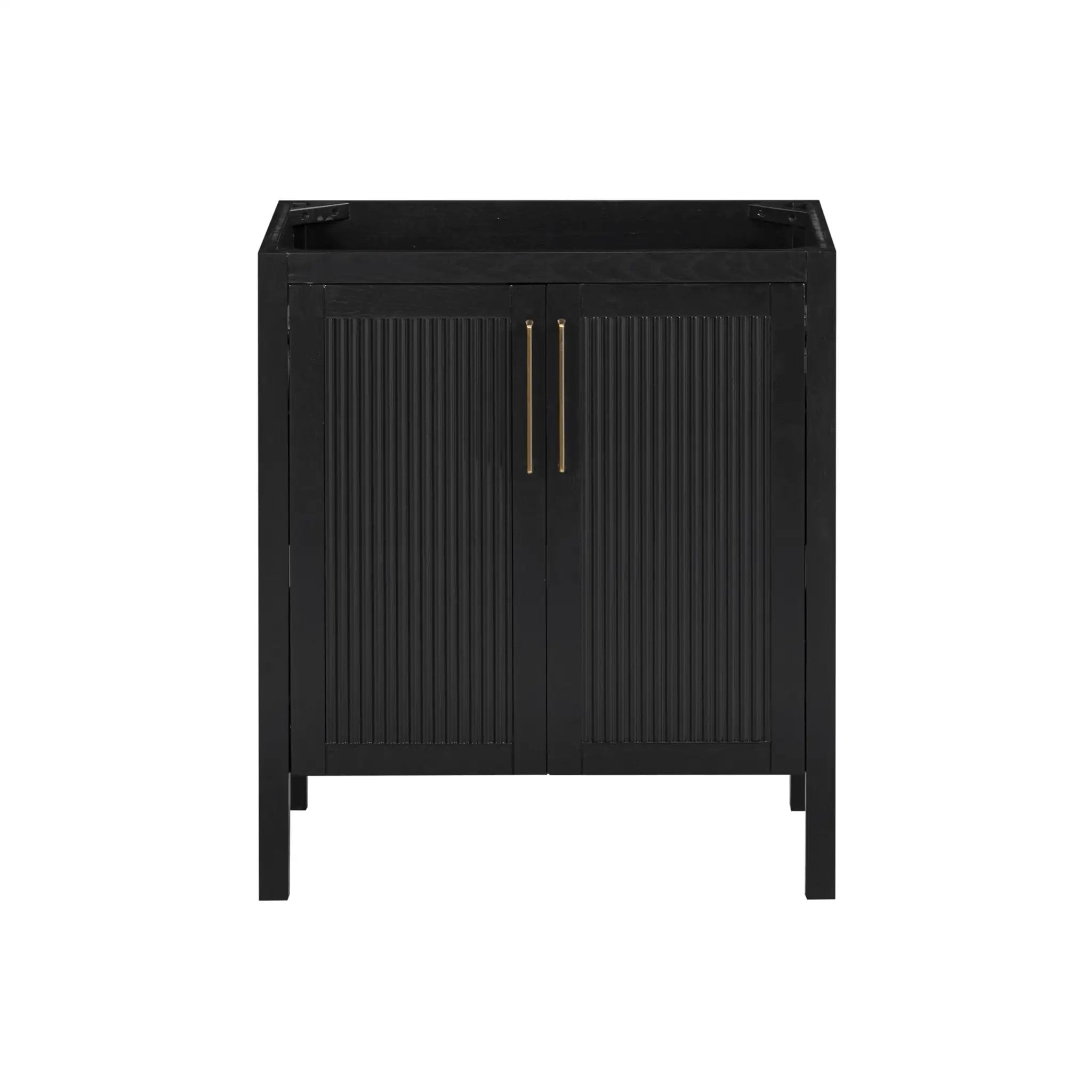 black oak vanity base