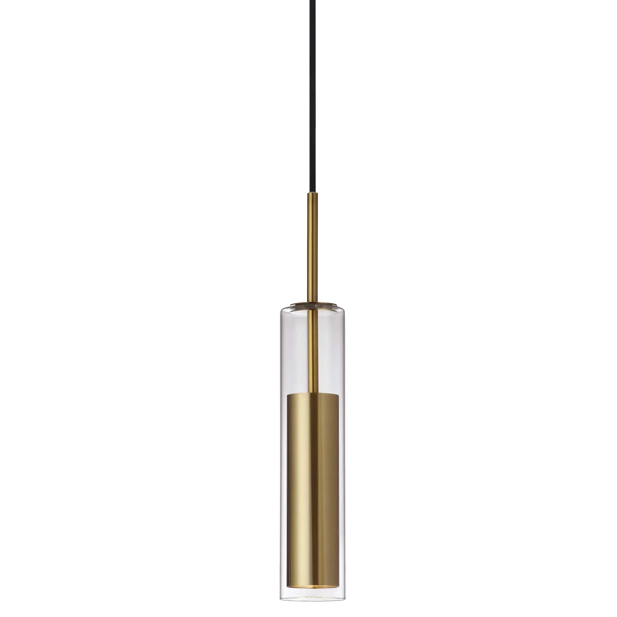 Dainolite 6W LED Pendant with Clear Glass by Dainolite