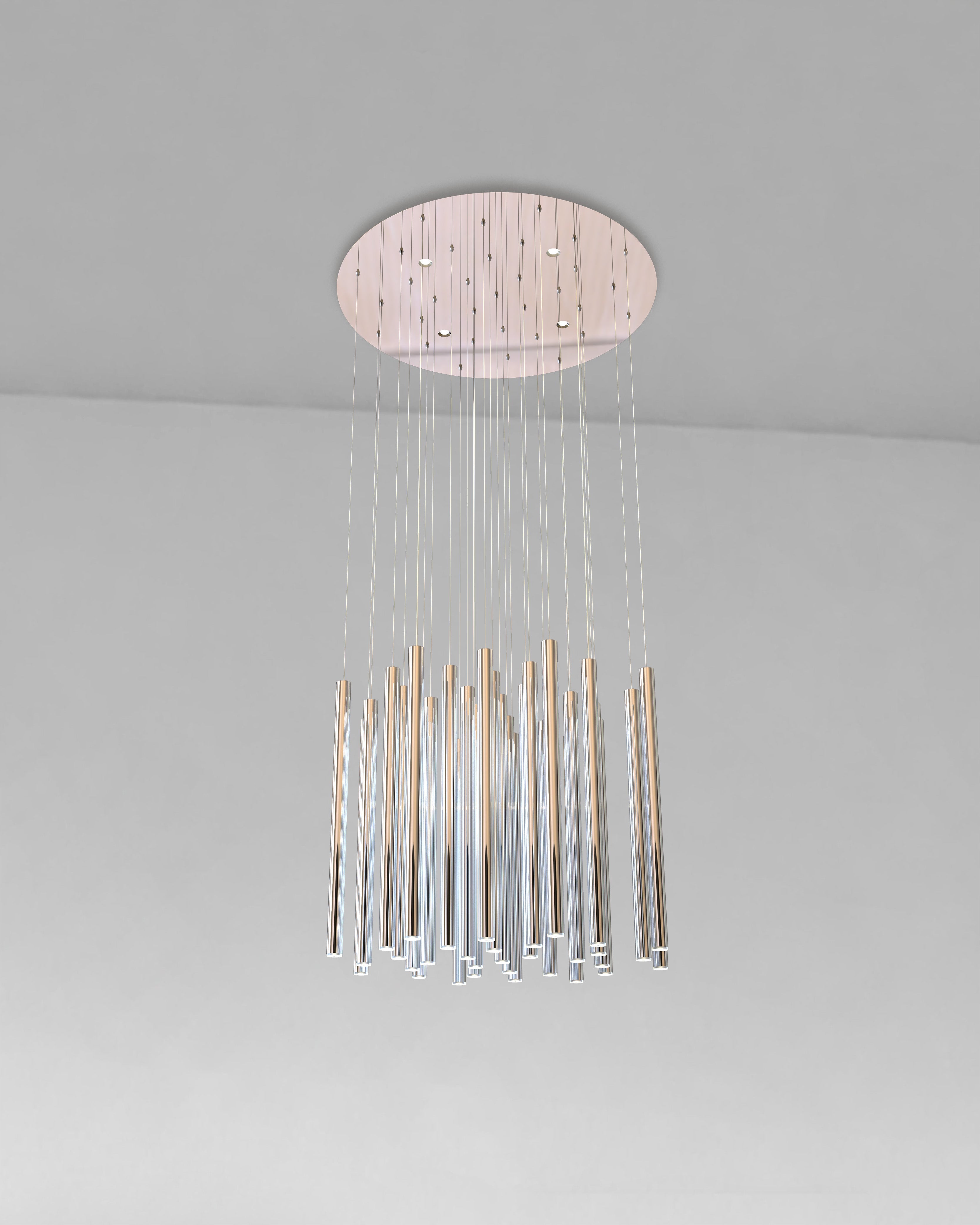 chrome chandelier