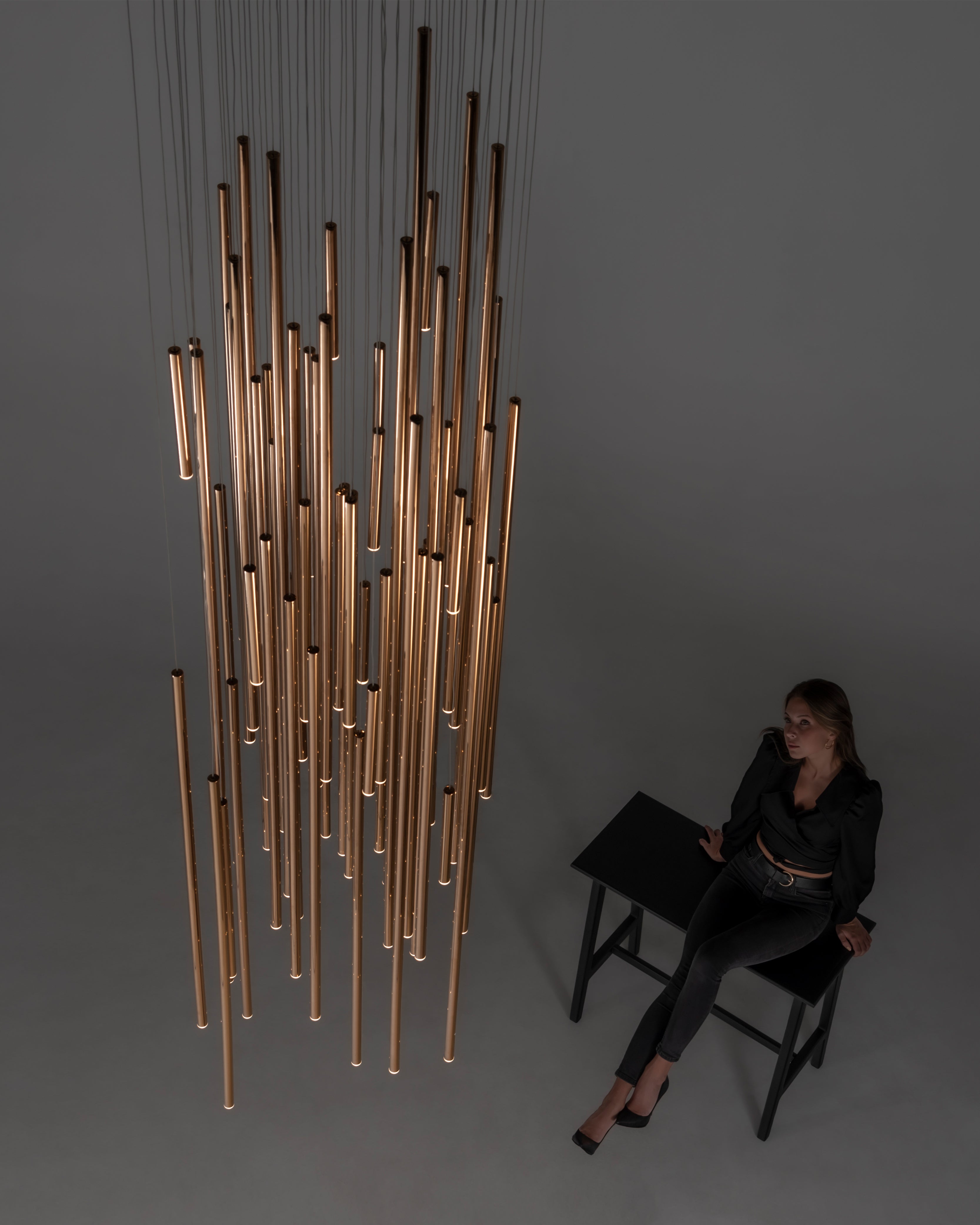 rose cooper chandelier