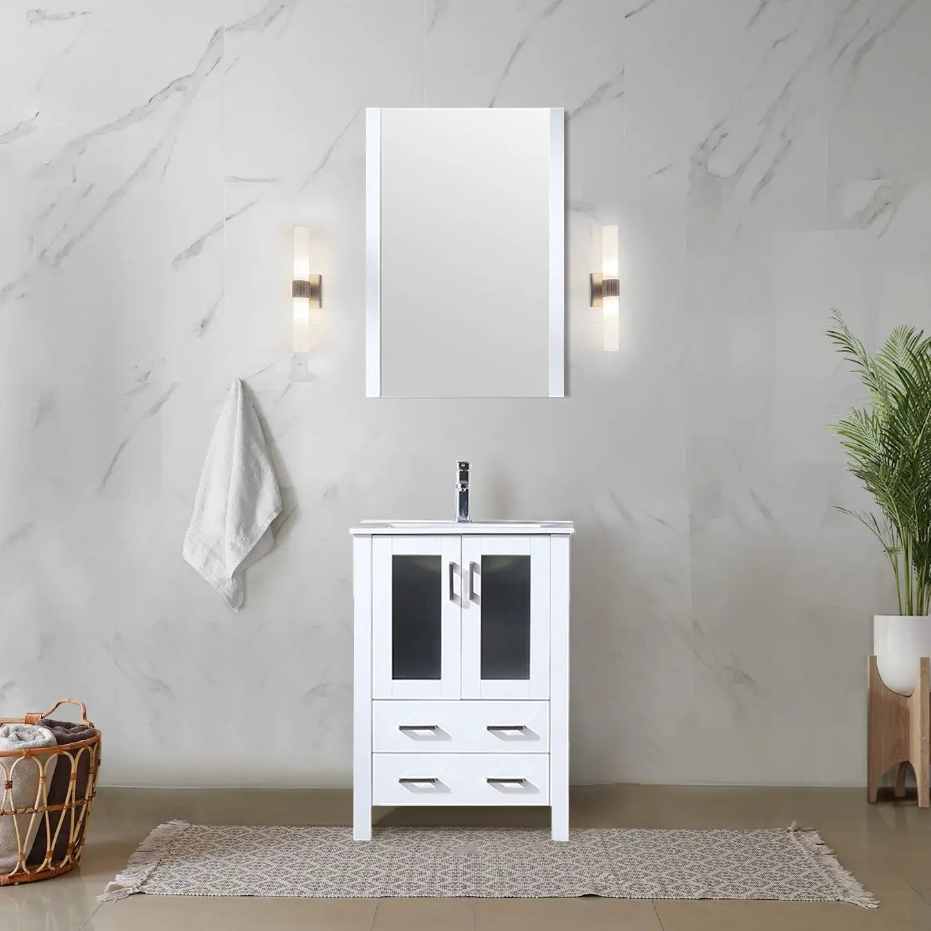 white vanity