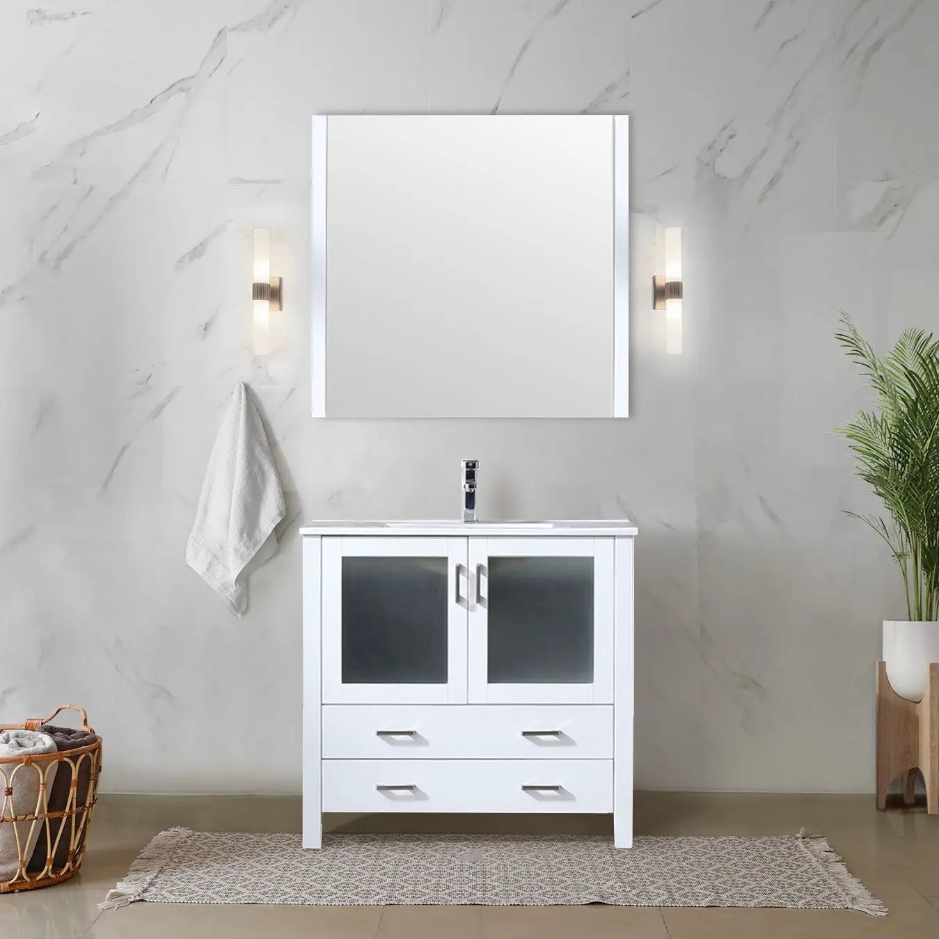 white vanity