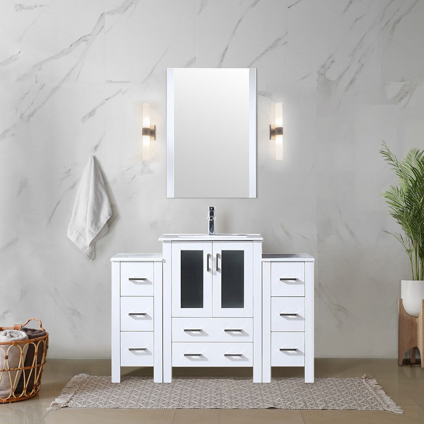 white vanity