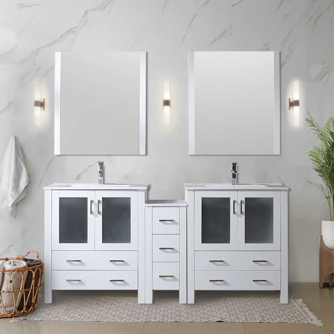 white vanity