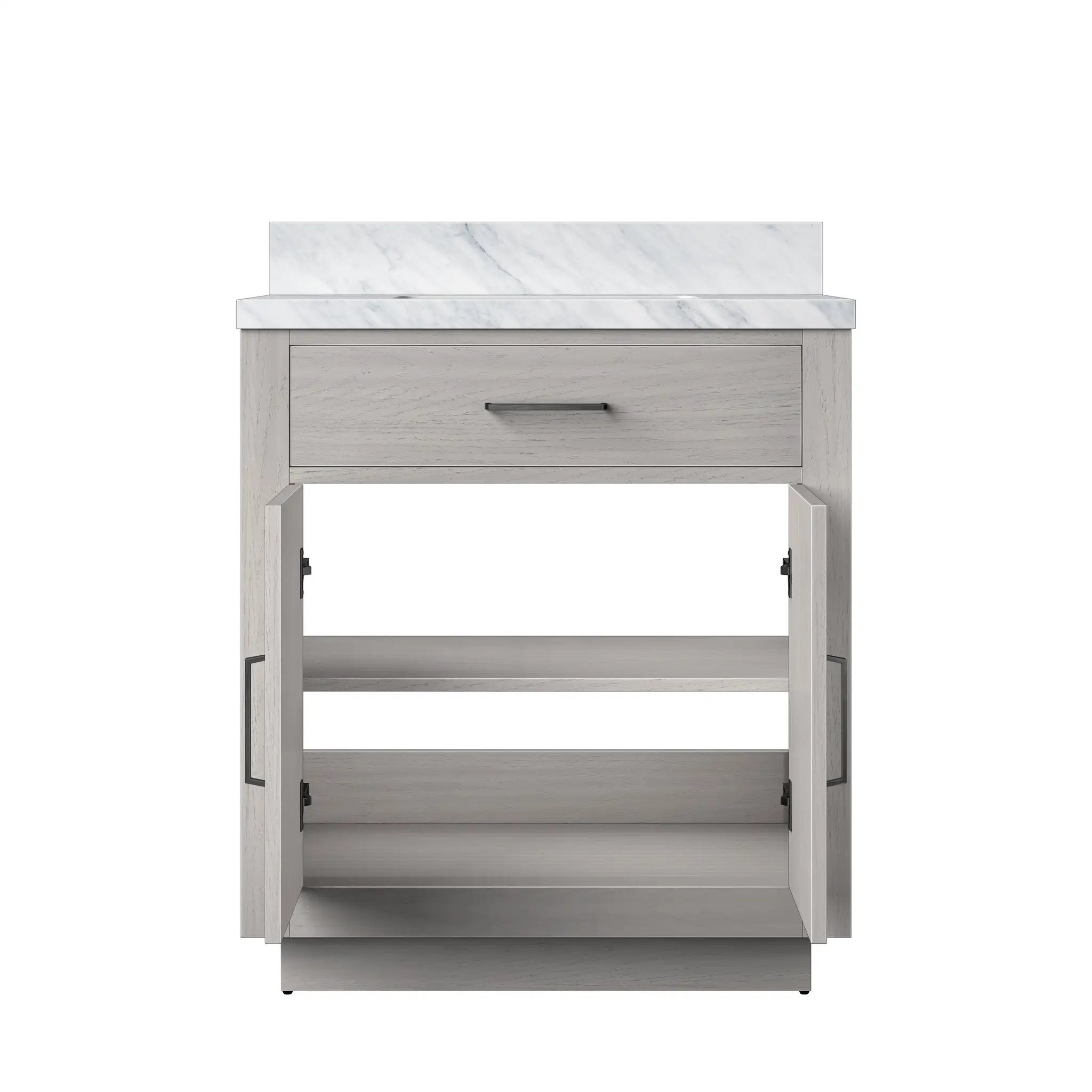 white oak vanity