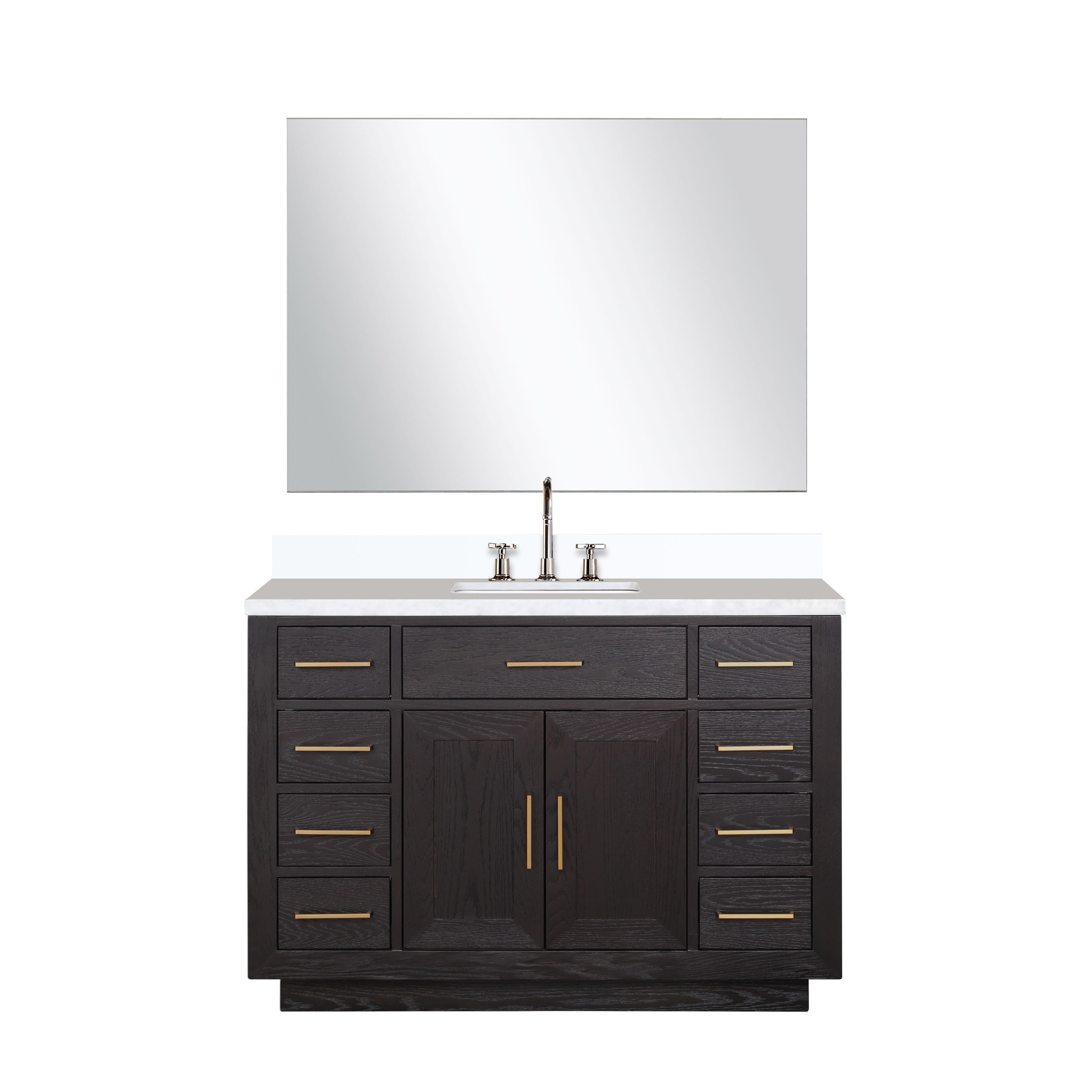 Lexora Abbey 48 in W x 22 in D Single Bath Vanity