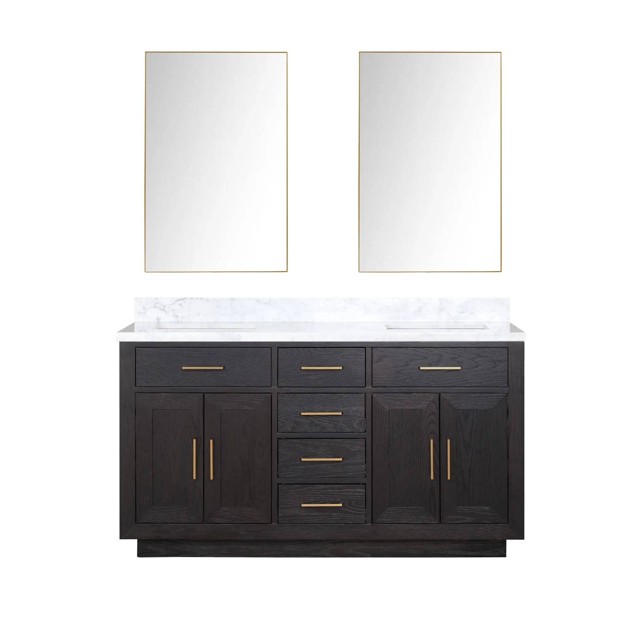 Lexora Abbey 60 in W x 22 in D Double Bath Vanity by Lexora