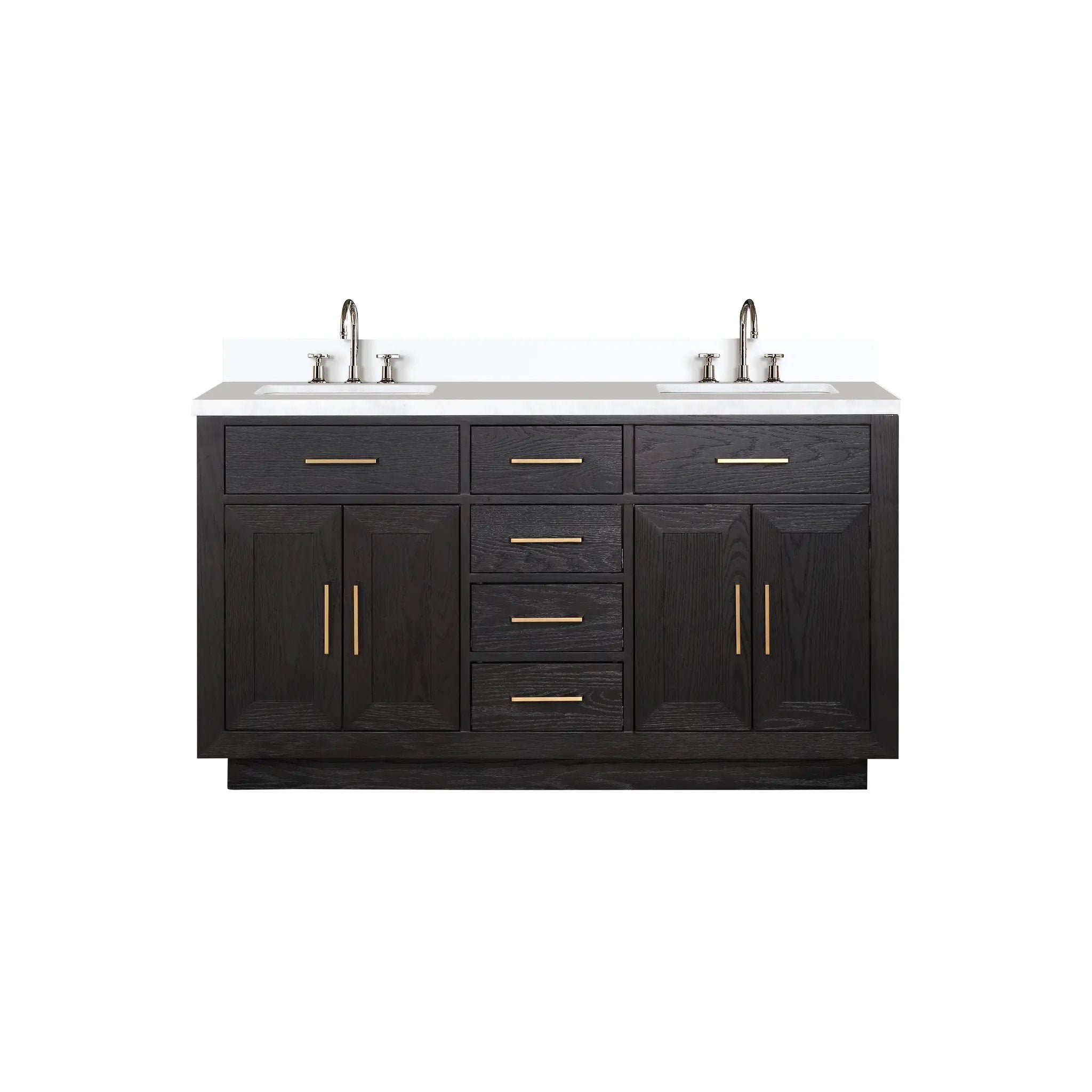 Lexora Abbey 60 in W x 22 in D Double Bath Vanity by Lexora