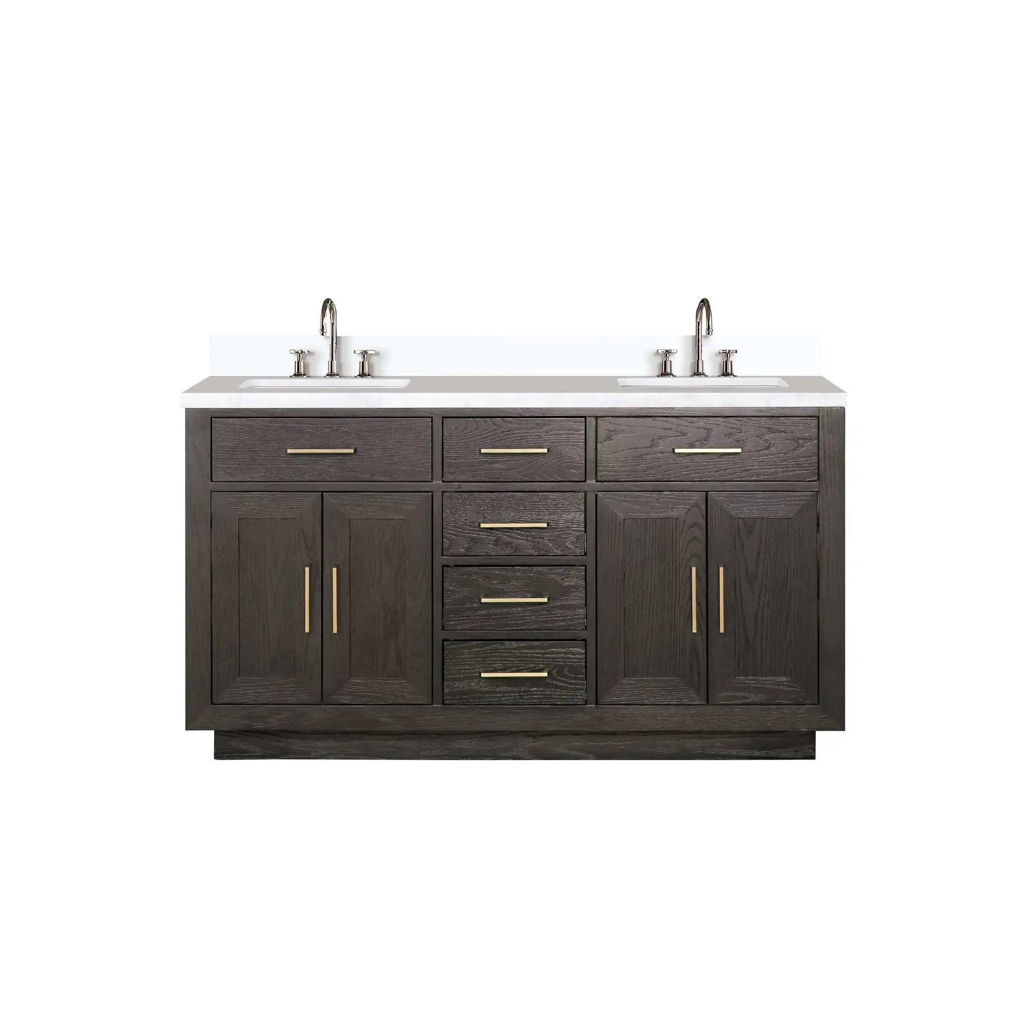 Lexora Abbey 60 in W x 22 in D Double Bath Vanity by Lexora