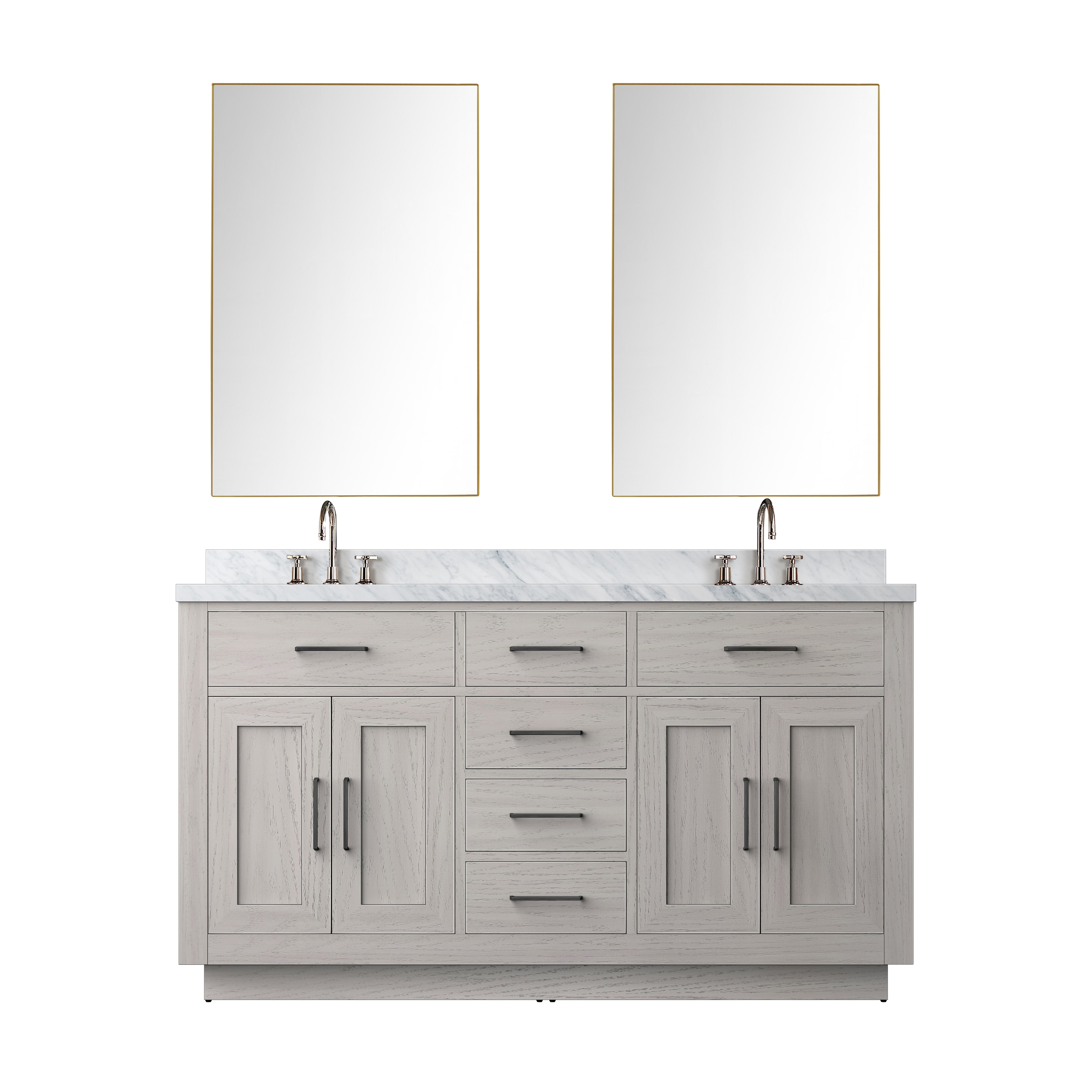 Lexora Abbey 60 in W x 22 in D Double Bath Vanity