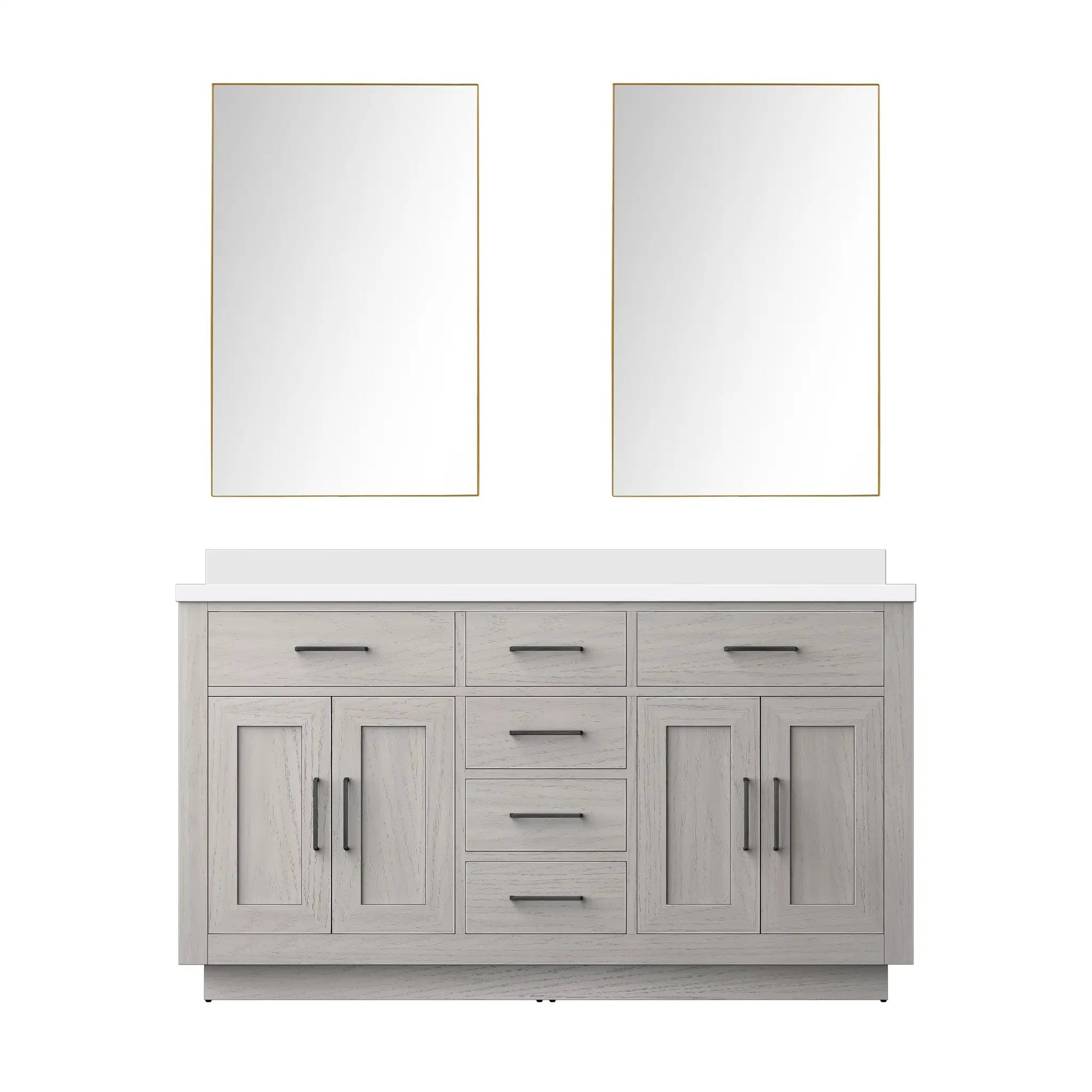 Lexora Abbey 60 in W x 22 in D Double Bath Vanity by Lexora