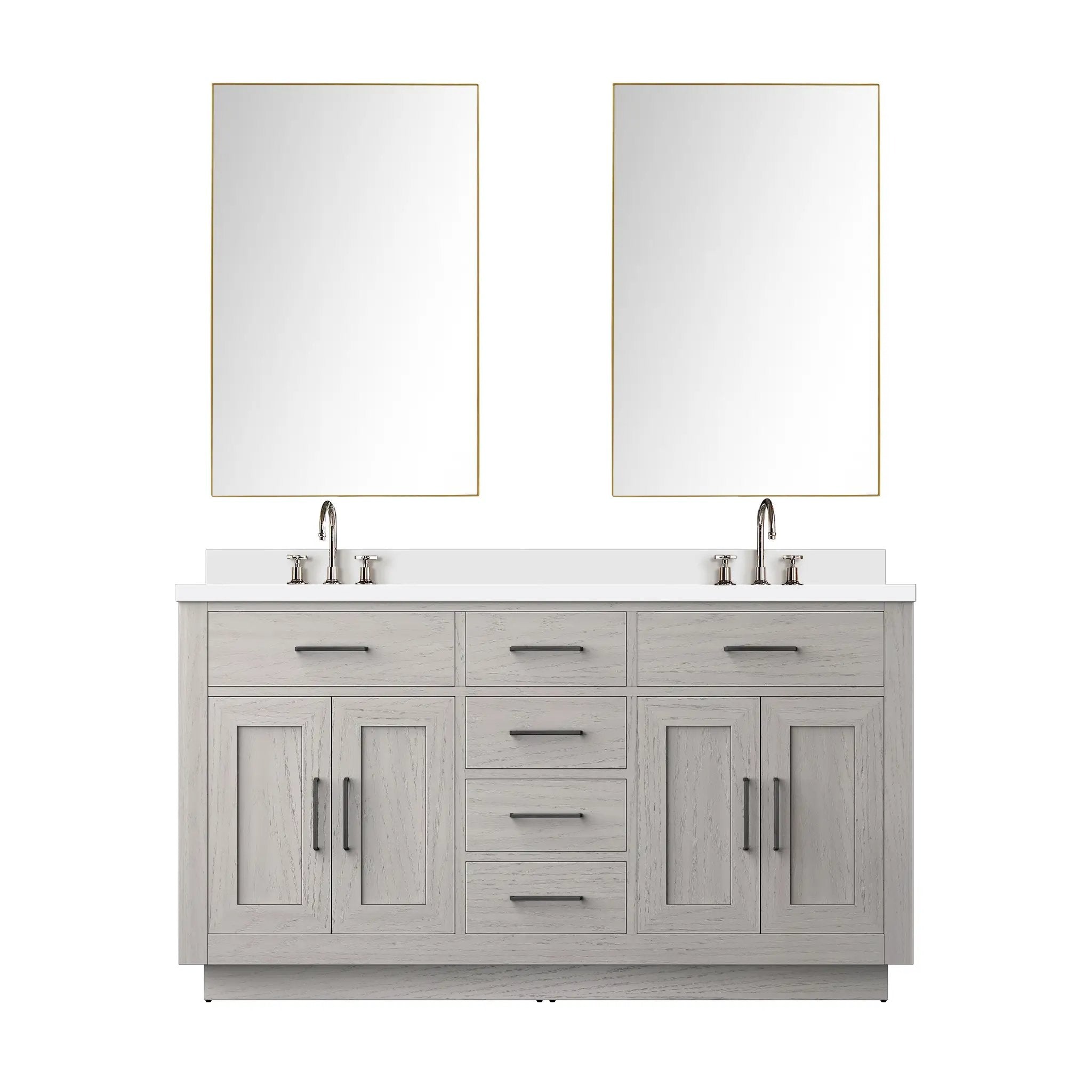 Lexora Abbey 60 in W x 22 in D Double Bath Vanity by Lexora