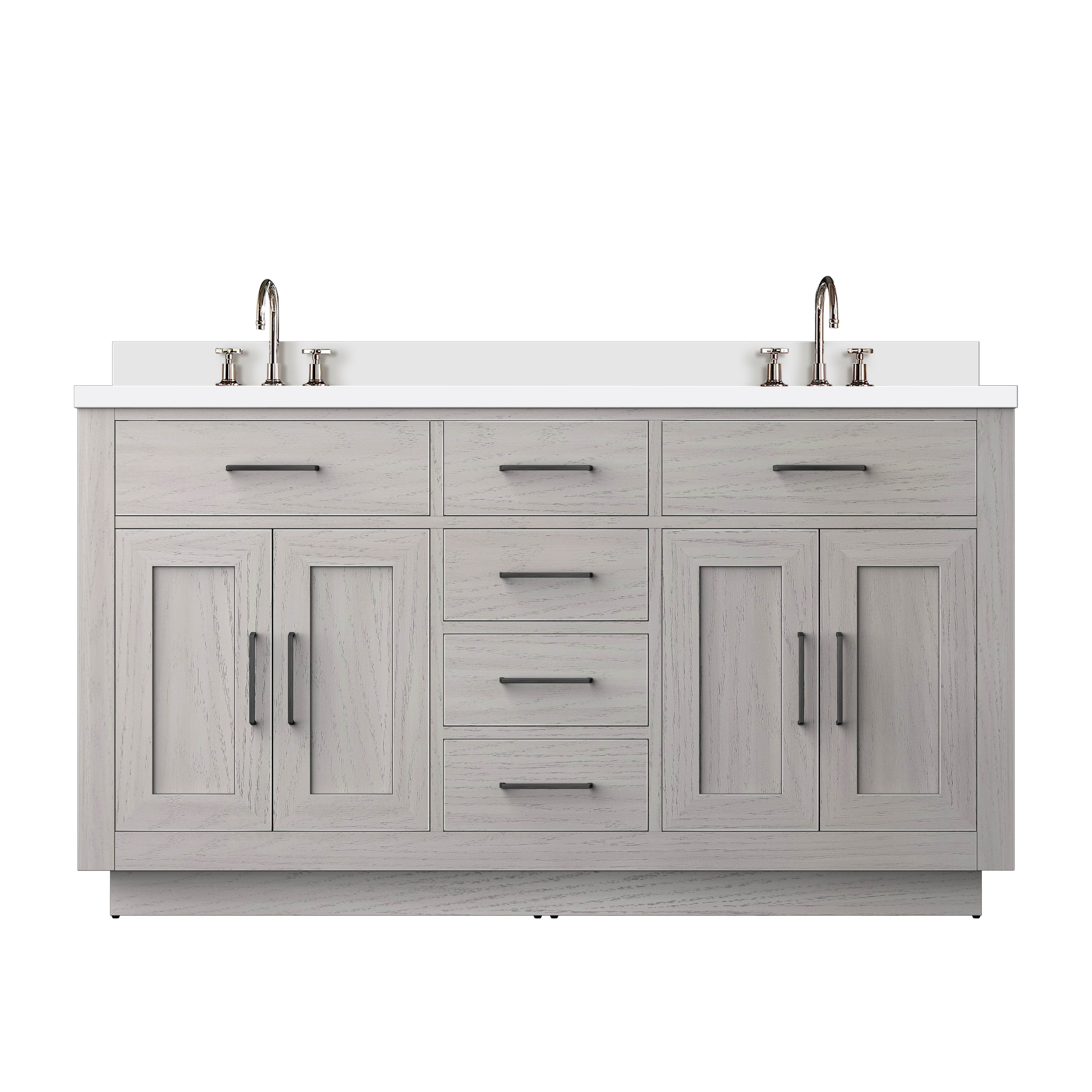 Lexora Abbey 60 in W x 22 in D Double Bath Vanity