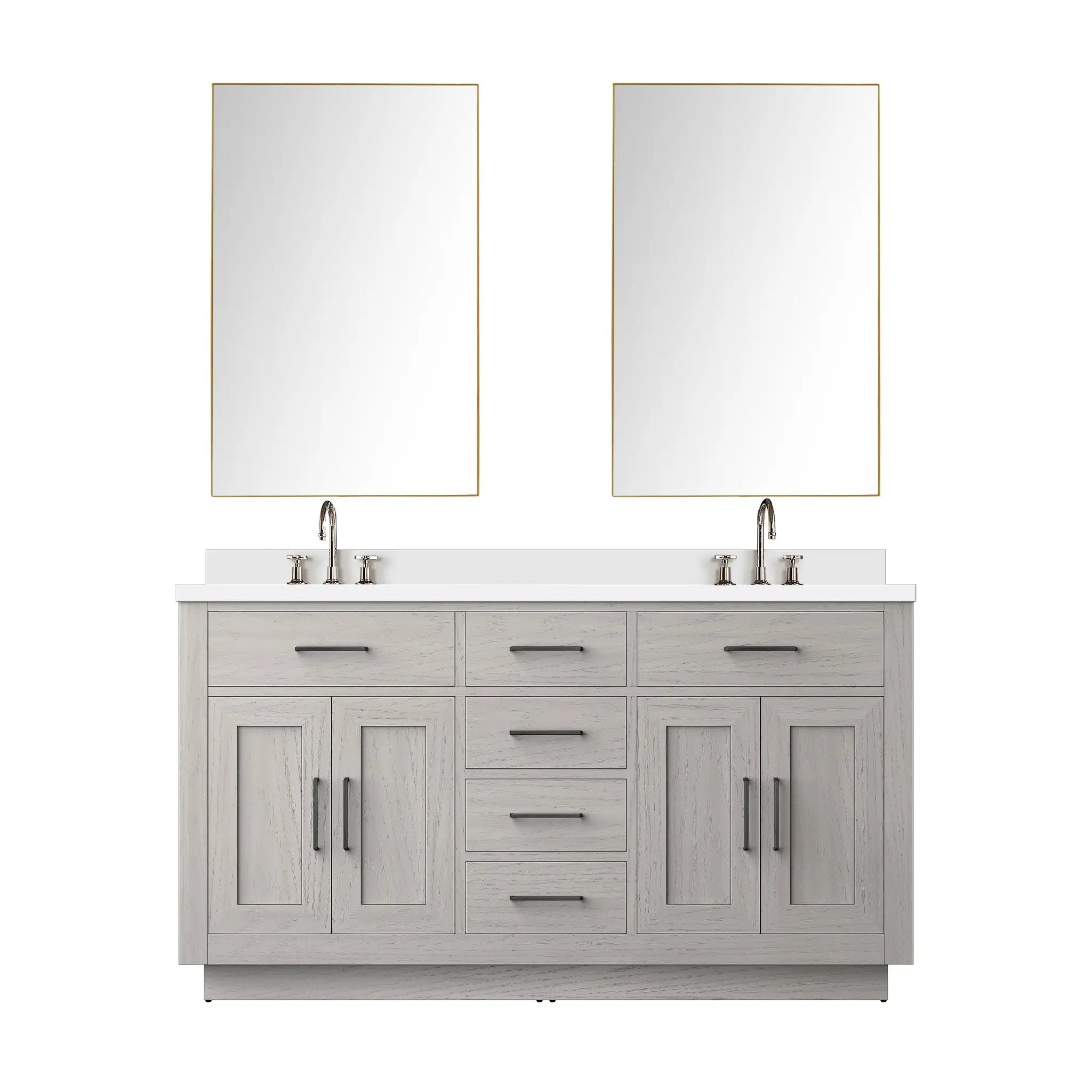 Lexora Abbey 60 in W x 22 in D Double Bath Vanity by Lexora