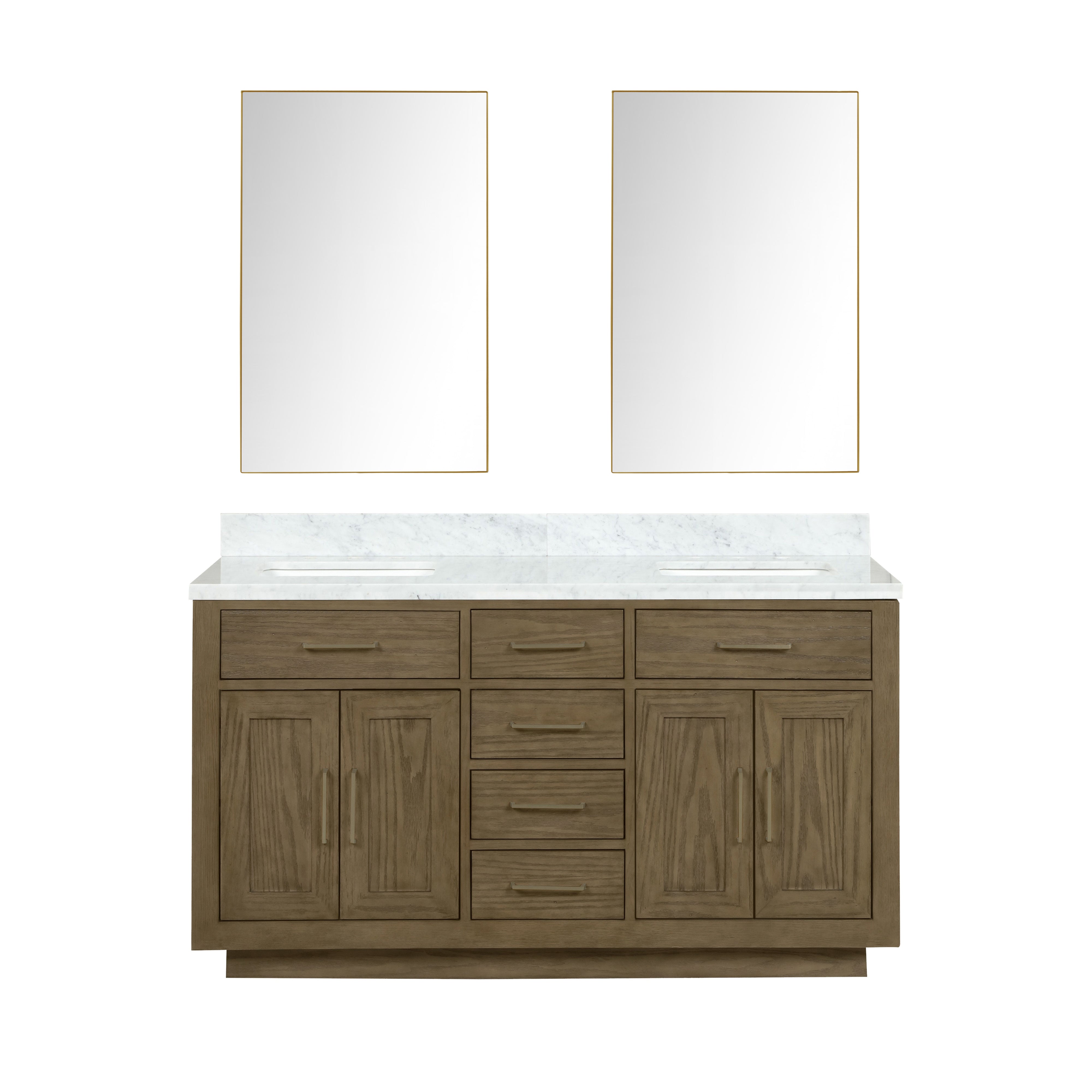 Lexora Abbey 60 in W x 22 in D Double Bath Vanity
