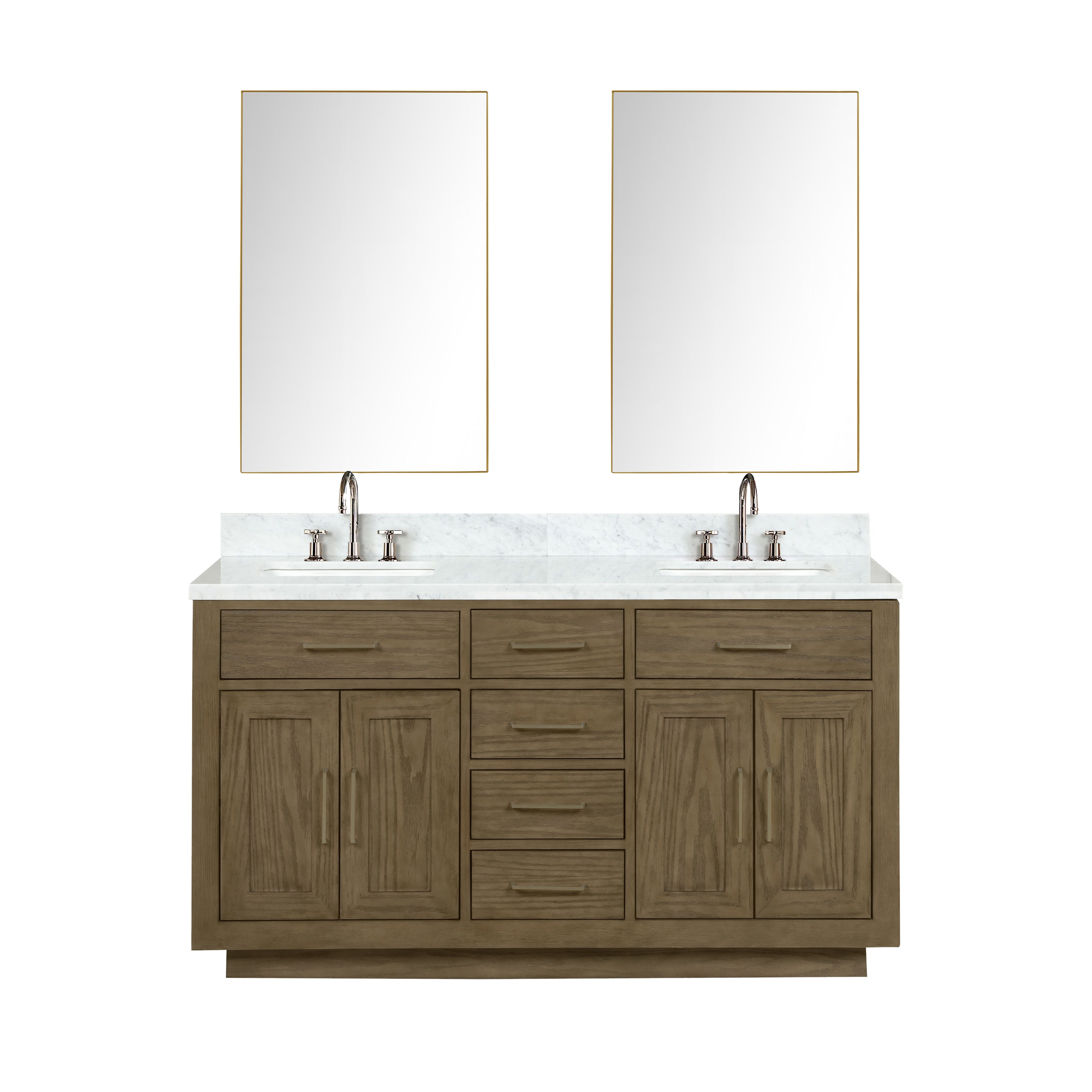 Lexora Abbey 60 in W x 22 in D Double Bath Vanity
