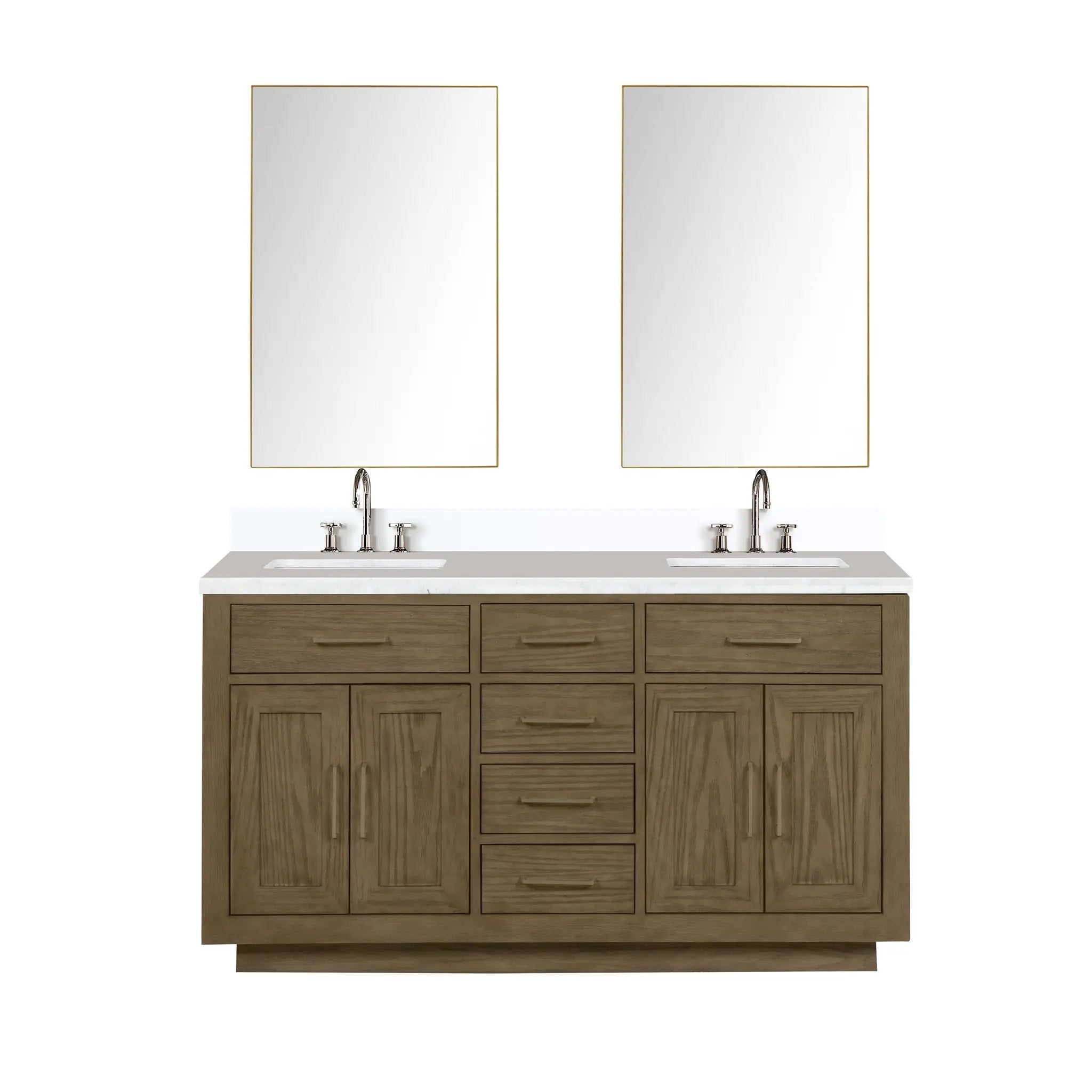 Lexora Abbey 60 in W x 22 in D Double Bath Vanity by Lexora