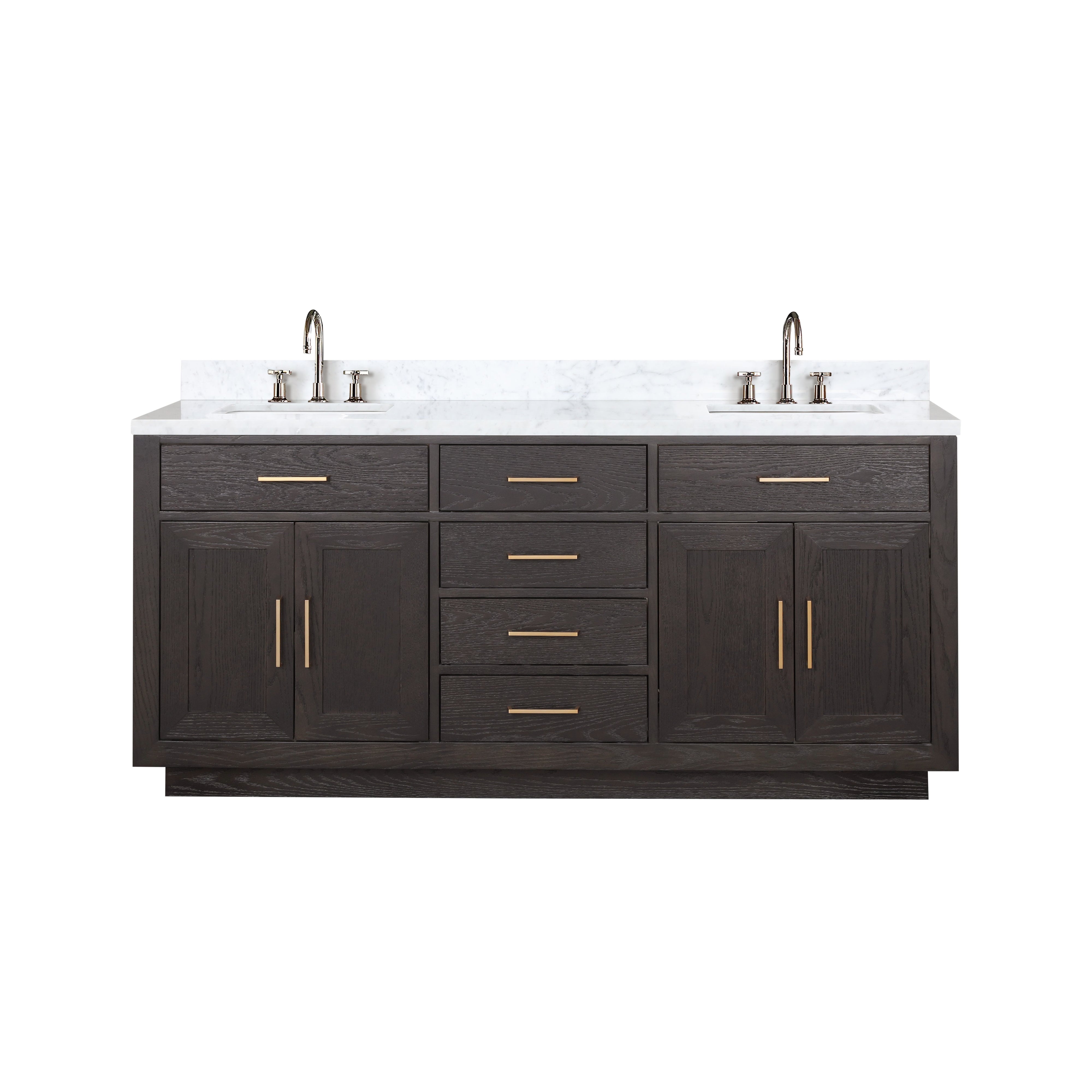 Lexora Abbey 72 in W x 22 in D Double Bath Vanity
