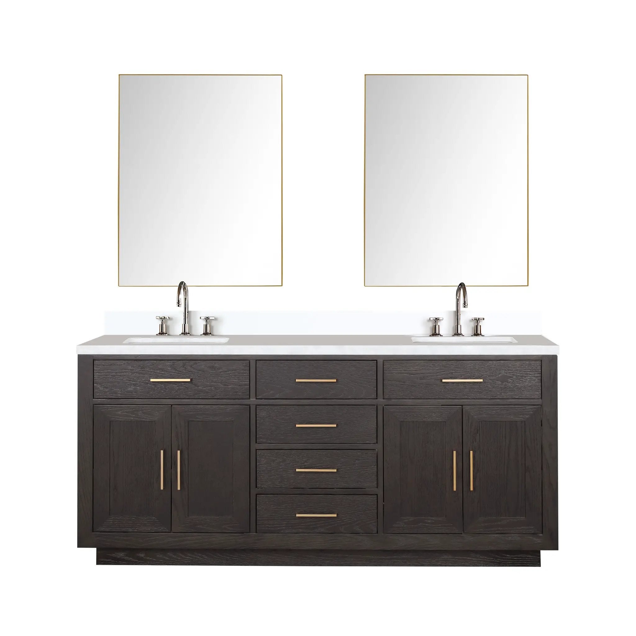 Lexora Abbey 72 in W x 22 in D Double Bath Vanity by Lexora