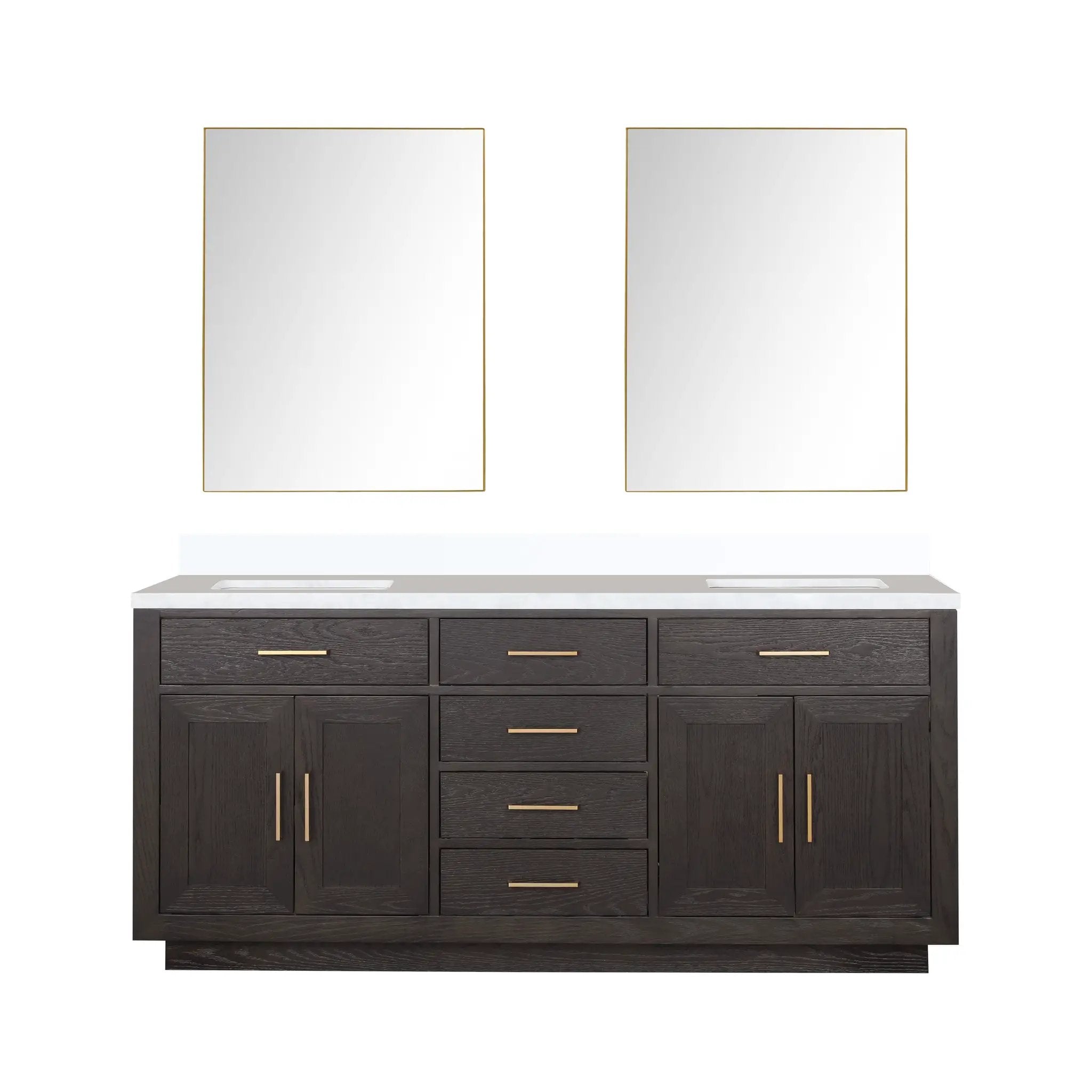 Lexora Abbey 72 in W x 22 in D Double Bath Vanity by Lexora