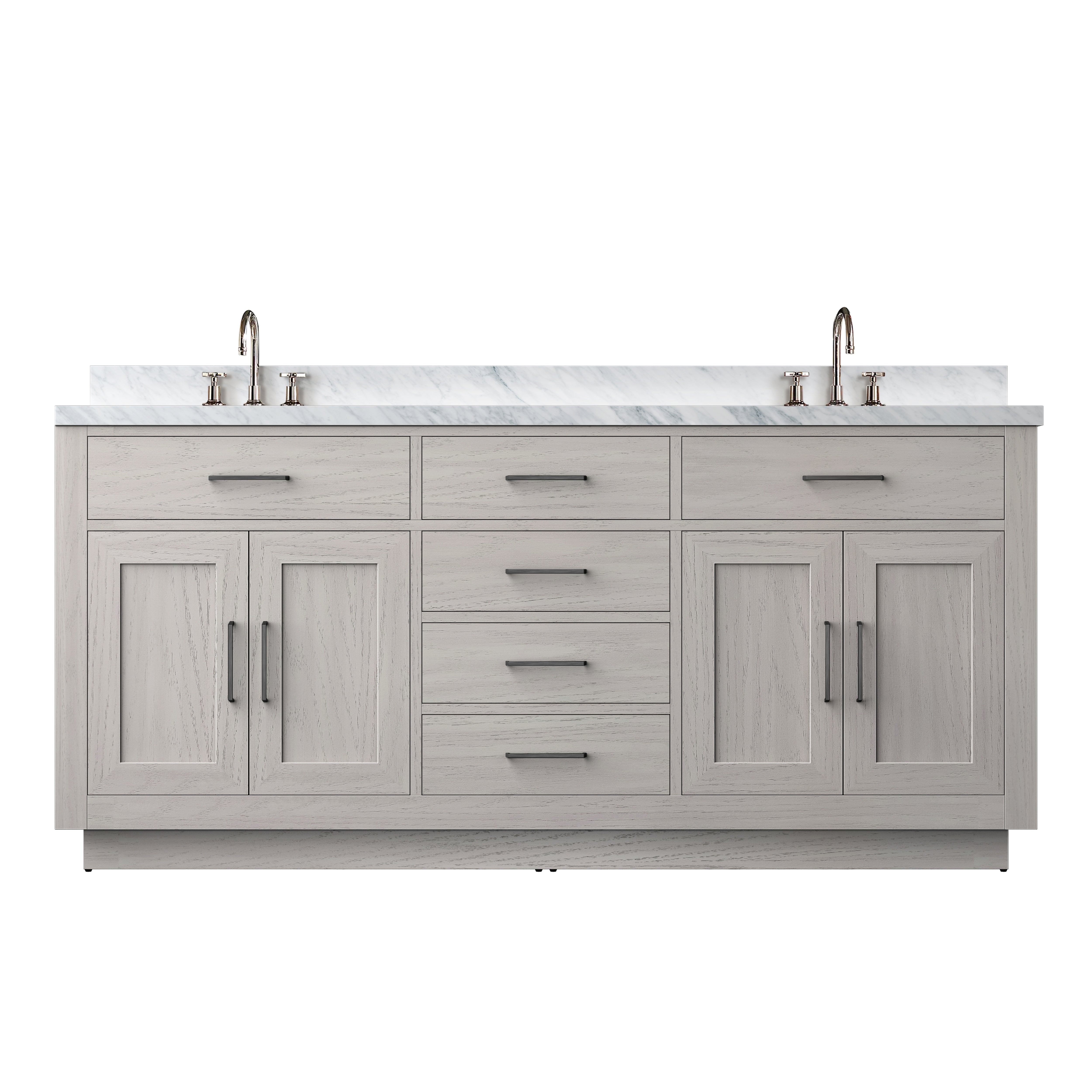 Lexora Abbey 72 in W x 22 in D Double Bath Vanity