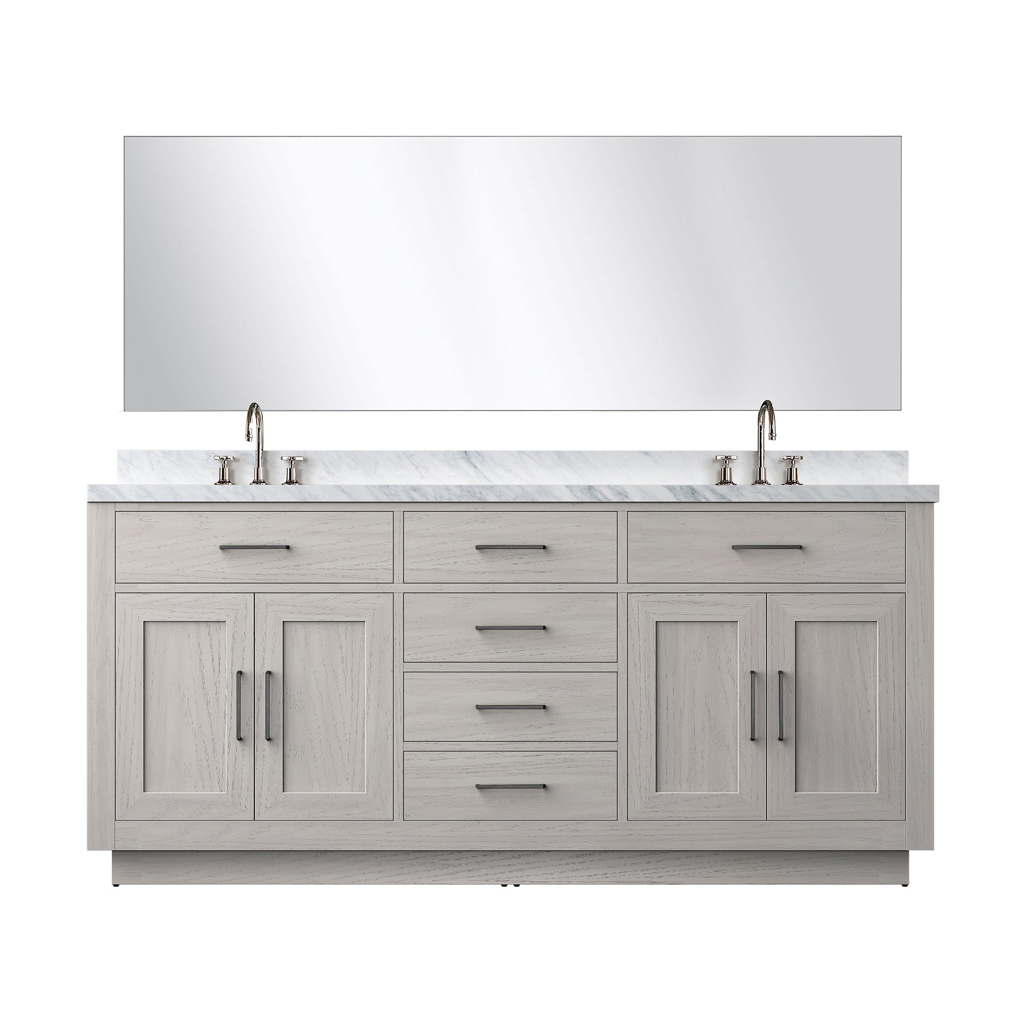 Lexora Abbey 72 in W x 22 in D Double Bath Vanity