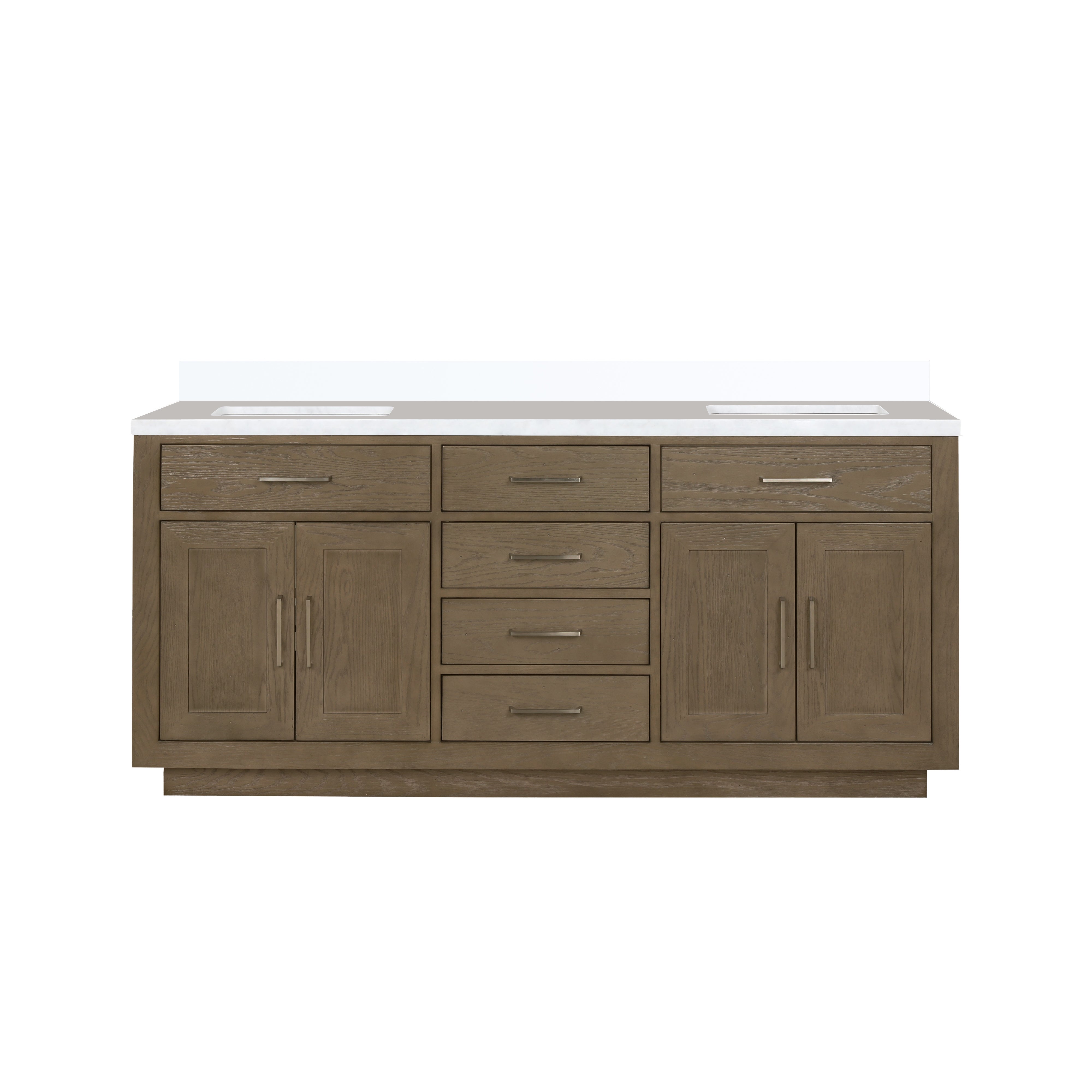 Lexora Abbey 72 in W x 22 in D Double Bath Vanity