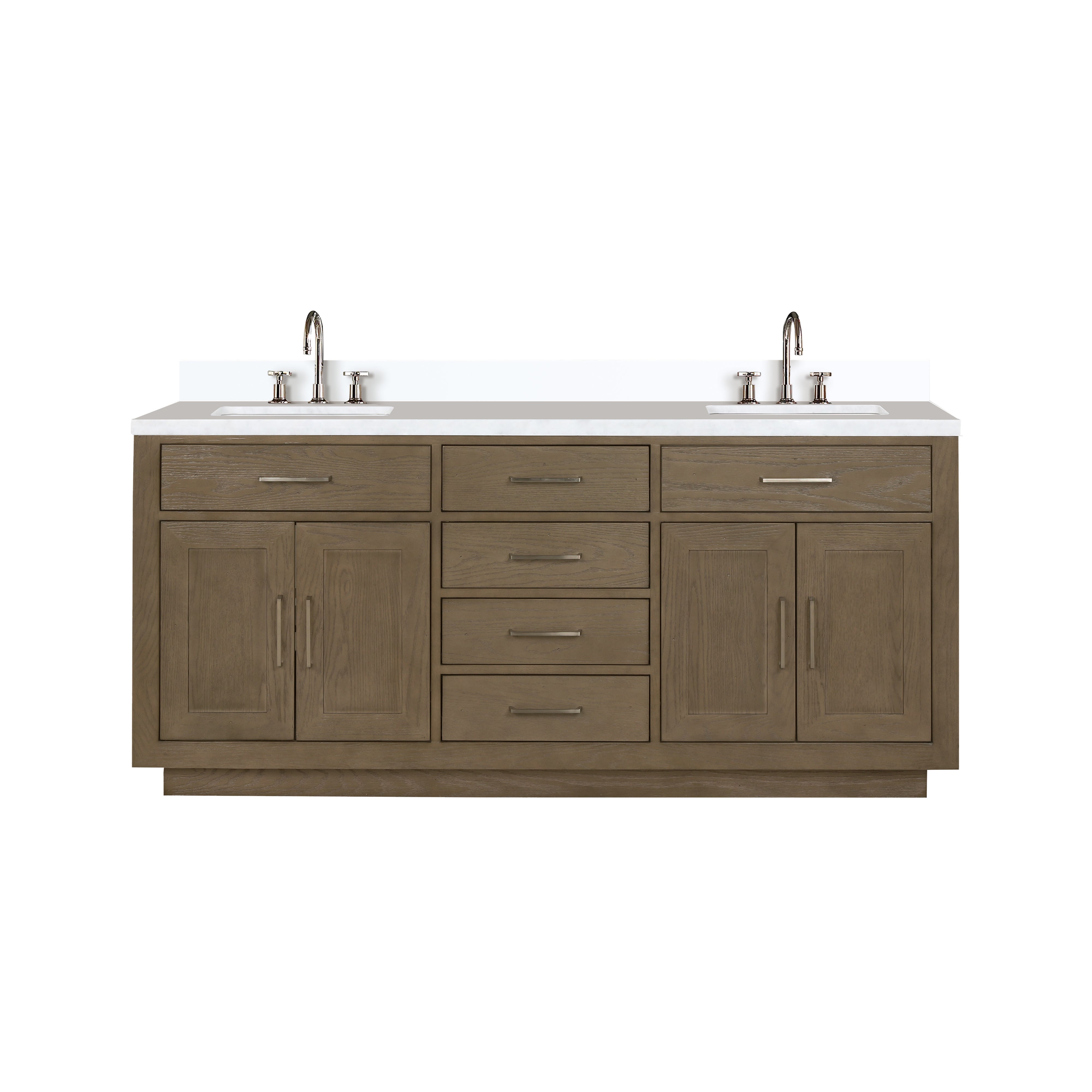 Lexora Abbey 72 in W x 22 in D Double Bath Vanity