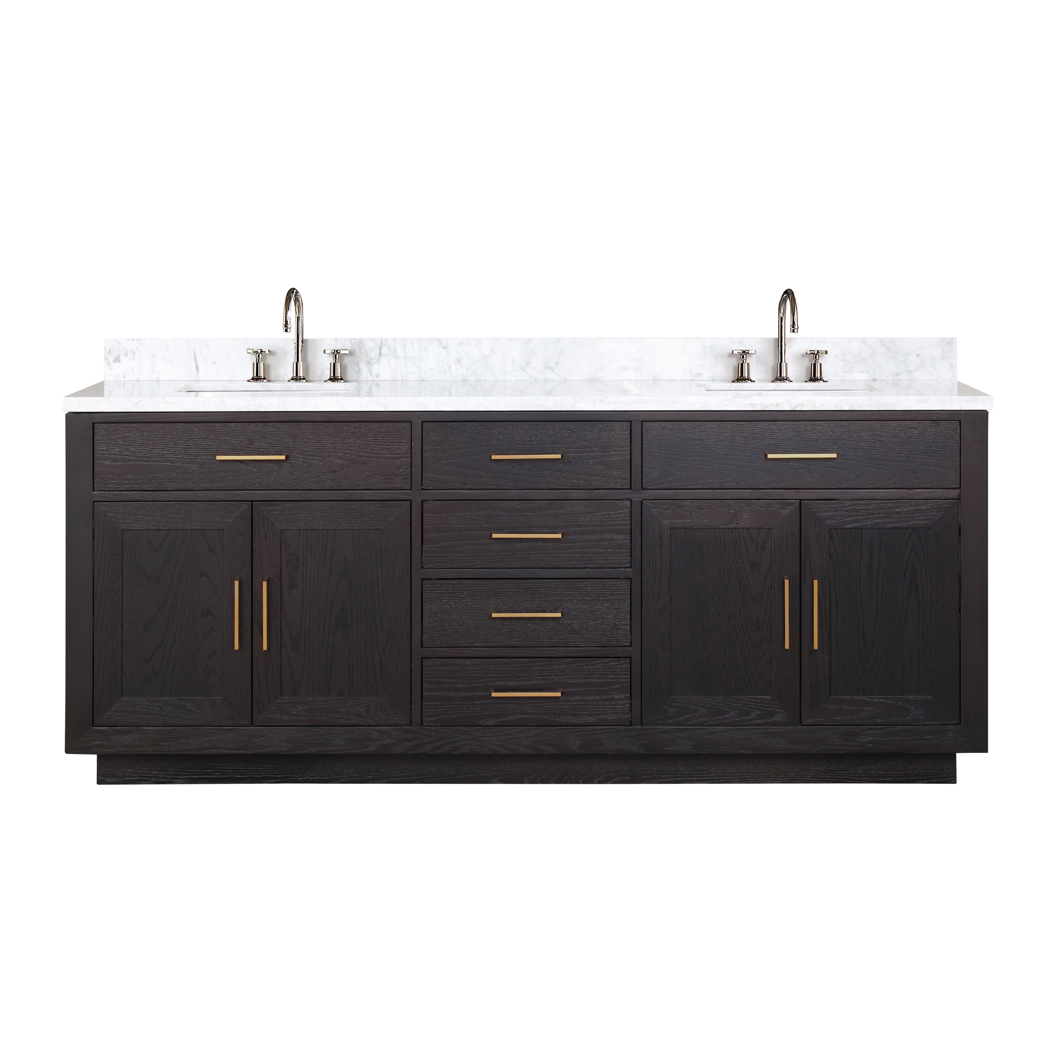 Lexora Abbey 80 in W x 22 in D Double Bath Vanity
