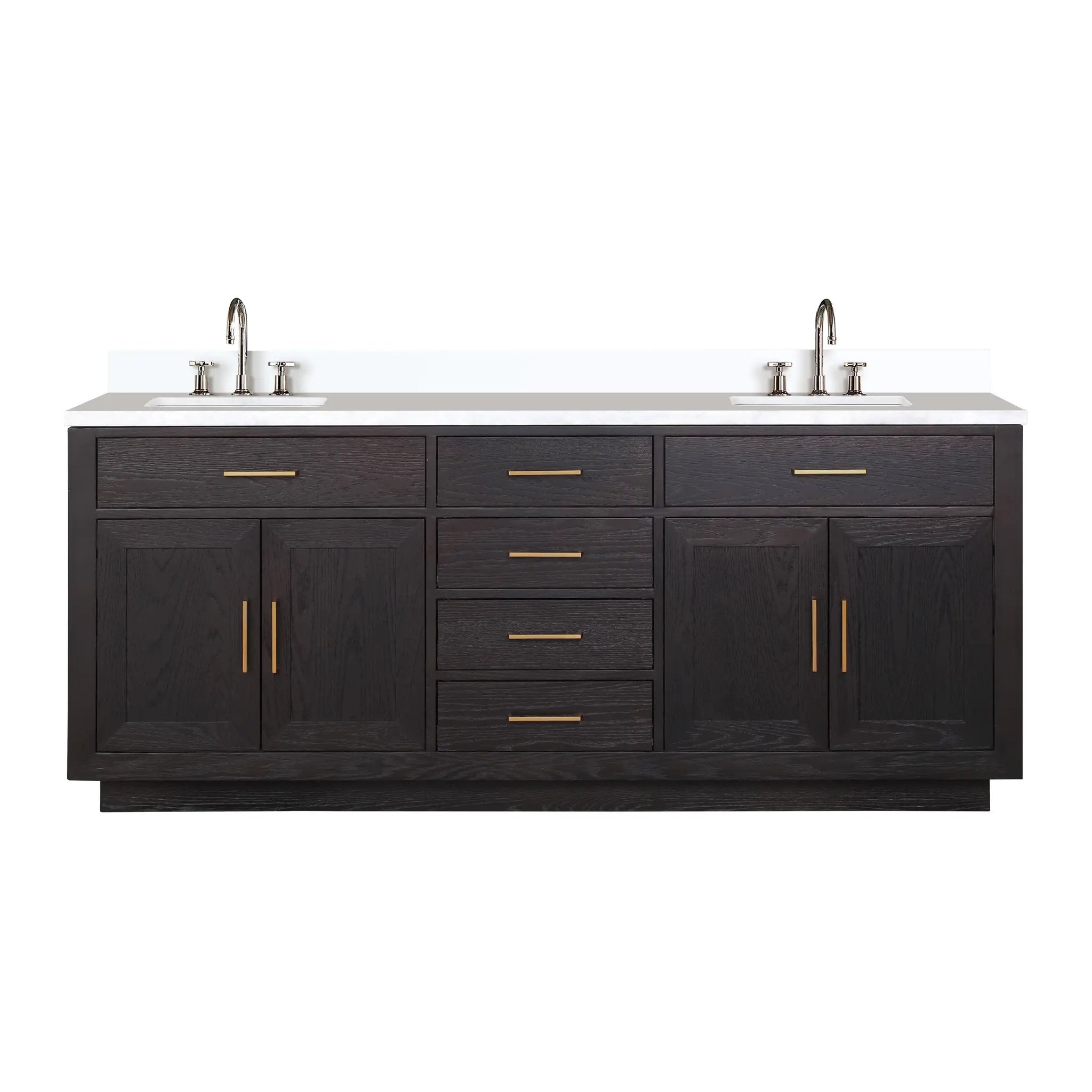 Lexora Abbey 80 in W x 22 in D Double Bath Vanity by Lexora