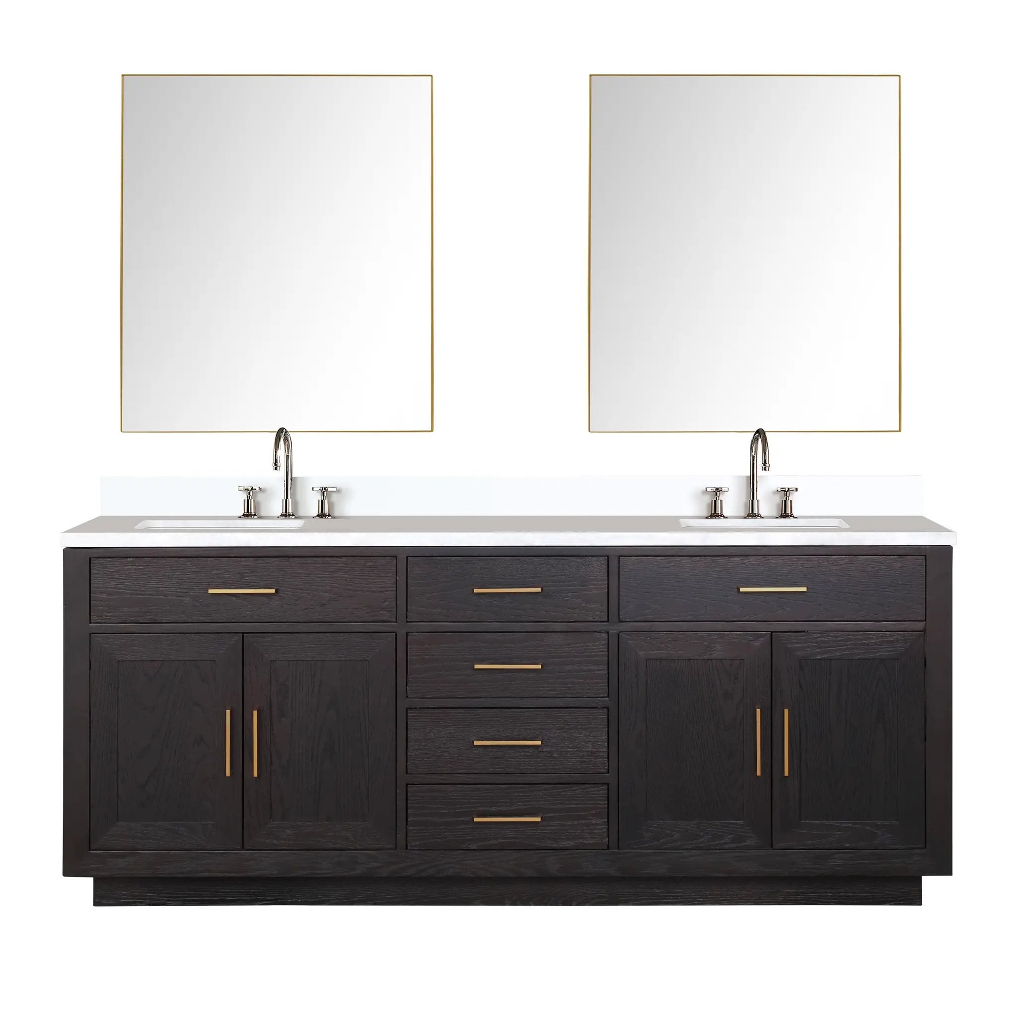 Lexora Abbey 80 in W x 22 in D Double Bath Vanity by Lexora
