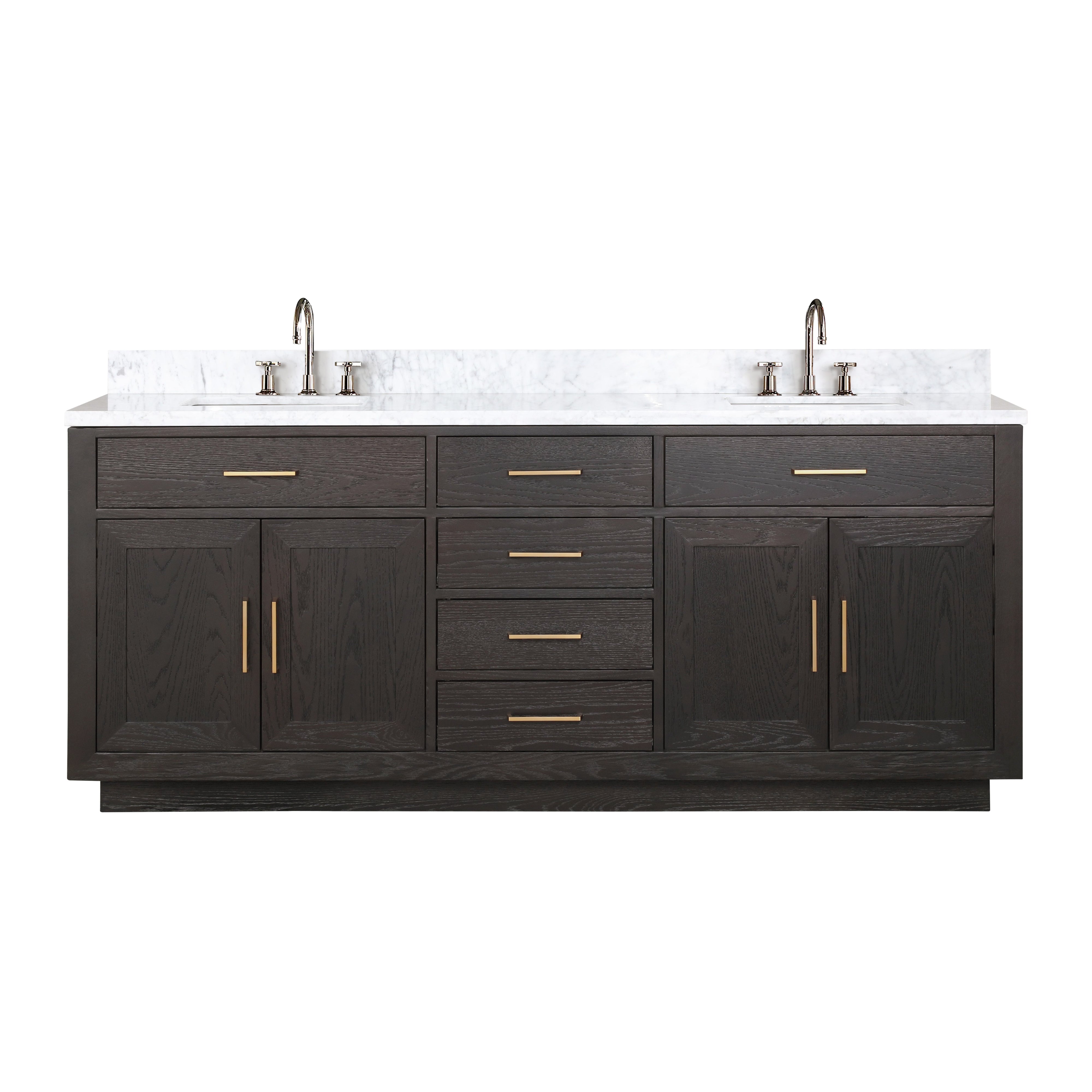 Lexora Abbey 80 in W x 22 in D Double Bath Vanity